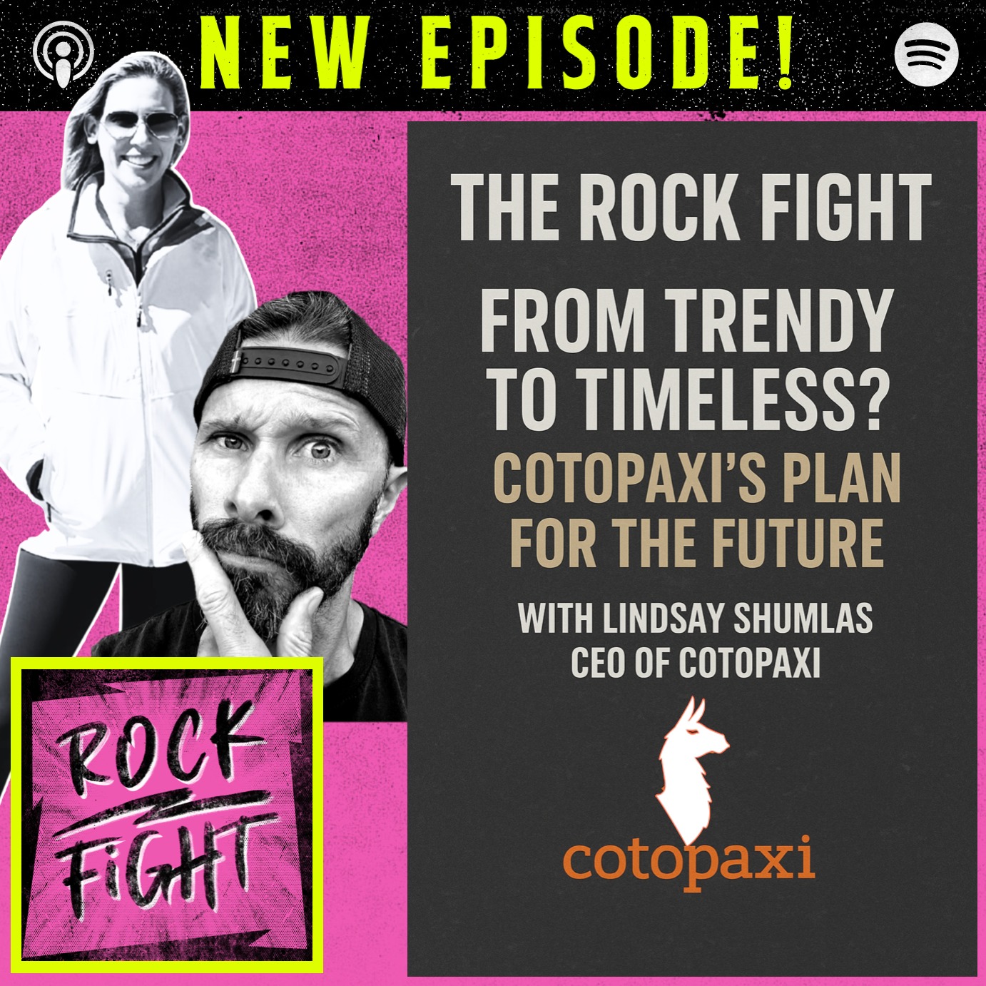 Today Colin sits down with Lindsay Shumlas, CEO of Cotopaxi, for a conversation about the brand’s evolution, impact, and future.
What we cover:
🪨 How Cotopaxi sees itself today: outdoor brand, lifestyle brand, or both?
🪨 The role of iconic products in a market that’s shifting toward versatility and lifestyle.
🪨 The future of Del Día and Más Vida, Cotopaxi’s sustainability-driven product lines.
🪨 Why resale and circularity matter for the outdoor industry.
🪨 How Cotopaxi is planning for growth across wholesale, D2C, and international markets.
🪨 Shumlas’ 5-year vision: Cotopaxi as a household name, known as much for impact as for bold gear.
Cotopaxi has taken its share of rocks on The Rock Fight which makes this open conversation even more exciting. Lindsay showed up ready for the fight and to talk about whether “doing good” can coexist with growth.