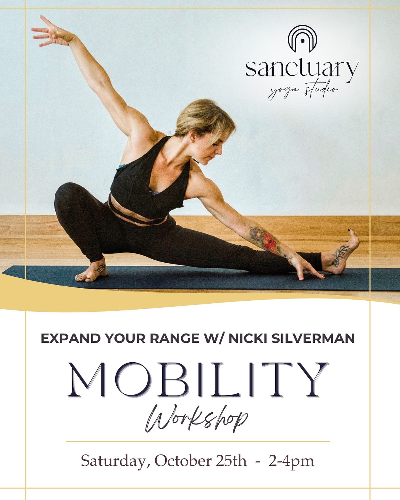 New Workshop Coming Up!! 🥳
October 25th from 2-4pm: Expand Your Range - Mobility Workshop with the incredible @nickisilvermoves
Join E-RYT, Functional Range Conditioning Mobility Specialist and all-around movement maven, Nicki Silverman as she guides a 2-hour workshop with a focus on mobilizing the spine, hips & shoulders! 😍
You will learn to apply isometric tension to strengthen your tissues and increase joint range of motion. We’ll explore rotational patterns to unlock stiff hips and shoulders, and integrate these isolating movements into unique mini flows.
This work will help improve your overall movement mechanics and nervous system responsiveness, giving you the tools for a more sustainable yoga practice and a greater sense of freedom in your body to meet the demands of modern life.
Link is in our bio to register!! 🔗