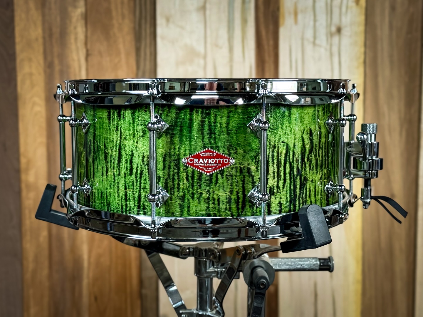 Private Reserve 6x14 Curly Maple, 45 degree bearing edges, ebonize/ lacquer finish.