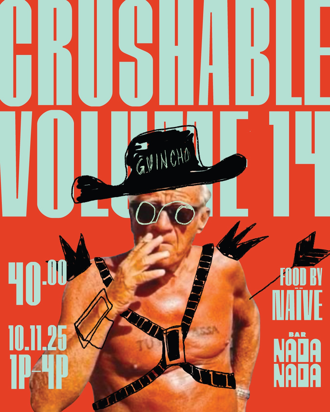 ⚡️CRUSHABLE VOL. 14 ⚡️
Join us on the patio at Bar Nada Nada for the 14th edition of CRUSHABLE — our signature tasting event bringing you all the cozy autumnal vibes and crushable wines you’ll want all season long!
This time, we’re teaming up with Naive @eatnaive — they’ll be serving up Latin-inspired seasonal dishes (available for purchase) to pair perfectly with the wines.
TICKET LINK IN BIO
🍷 Taste 30+ new wines 🍷
📅 Date: Friday, October 11
🕐 Time: 1:00 PM – 4:00 PM
📍 Location: Bar Nada Nada