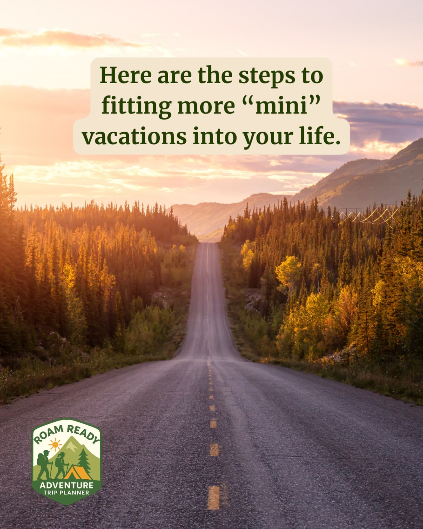Two vacations a year is NOT enough. 👎
Roam Ready is all about helping YOU make the most of your off time with as little stress as possible. ✨️
☀️ Long weekends are one of our specialties. We deliver a detailed itinerary that helps you make the most of the weekend while factoring in enough downtime to feel rested for the week to come. We take the stress of planning completely off of you!
Think its time to have a mini vacation?
DM us or go to the websites in our bio to get started 💛
#roamready #travel #WeekendEscape #weekend #adventure #itinerary #trip #travelagency #travelconsultant #travelmorestressless #smallbusiness #smallbuisnessjourney #womanowned #womanwhoroam #vacation