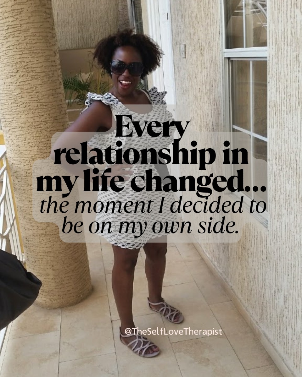 The day I decided to be on my own side, everything changed.
Not because life magically got easier, but because I stopped abandoning myself in the name of keeping the peace, pleasing others, or proving my worth.
How we relate to ourselves shapes every relationship we have. If your inner voice is harsh, it’s harder to feel safe, even in loving relationships. If you speak to yourself with compassion, connection becomes less about fear and more about trust — both ways.
💡 Self-love isn’t selfish or indulgent. It’s your foundation. The root system that feeds how you show up in your relationships, your work, your boundaries, your joy.
This week, try being on your own side:
✨ Pause and check in with yourself daily — even if it’s just 30 seconds.
✨ Speak to yourself like someone you love who’s hurting.
✨ Celebrate small wins — they’re proof you’re growing.
✨ Protect your time, energy, and peace with boundaries.
✨ Create moments of joy that exist just for you.
You deserve the same care you give to everyone else. And when you give it, you show others how to love you better too.
So tell me… what’s one way you’ll be on your own side this week?
#SelfLove #RelationalTherapy #HealingJourney #EmotionalWellbeing #BoundariesAreLove #InnerChildHealing #SelfCompassion #TraumaInformedTherapy #SystemicTherapy #RelationshipHealing #PeoplePleasingRecovery #BlackTherapist #TheSelfLoveTherapist