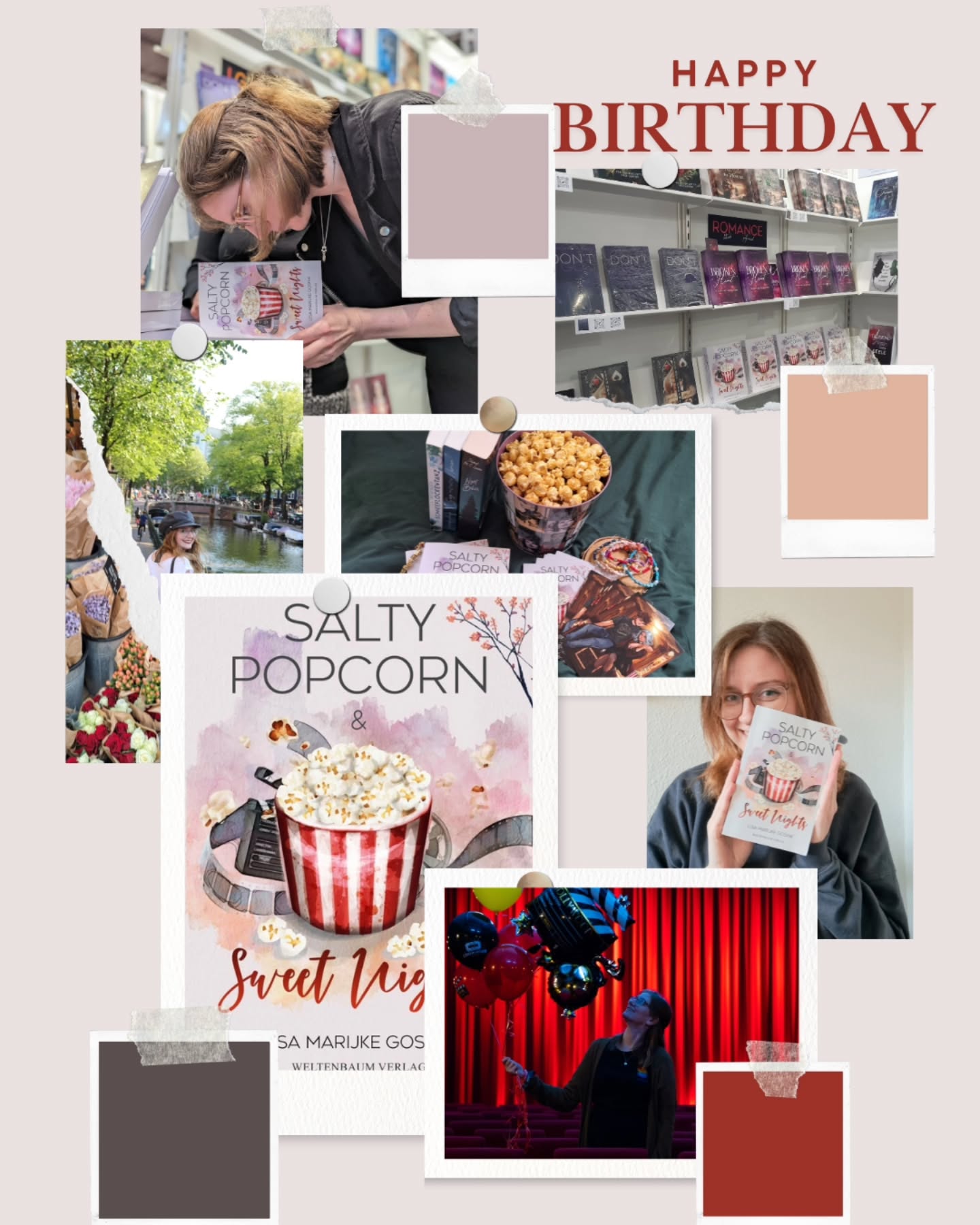 Kurze Pause von der Dauerwerbesendung Cinnamon Hearts!
Popcorn ist einfach letzten Samstag 2 Jahre alt geworden? Und hat trotzdem noch dieses Jahr einen Farbschnitt bekommen. Und darf dieses Jahr sogar mit zur FBM 👀
Und deshalb sagen wir alle brav: Danke @weltenbaumverlag 🥰
Und darum geht's in Popcorn:
Das was wirklich zählt, liegt manchmal jenseits der Oberfläche unserer Ambitionen.
Für Hannah ist das Studium in Amsterdam der große Traum, bis sie merkt, dass sie der Nebenjob im Kino glücklicher macht, als es Lehrbücher oder Vorlesungen je könnten.
Dylan, der Besitzer des kleinen, an den malerischen Kanälen gelegenen Programmkinos, hat derweil mit einer schwindenden Zahl von Besuchern zu kämpfen. Die zunehmende Anziehungskraft konkurrierender Kinos macht es ihm schwer, seinen geliebten Cosmos Palace über Wasser zu halten.
Gemeinsam tüfteln sie an einem Plan für die Rettung des Kinos.
Vor der Kulisse gruseliger Horrorfilme, dem verlockenden Duft von frischem Popcorn und dem Nervenkitzel von Halloween-Partys beginnt Hannah zu erkennen, dass ihre Mission weit über das Kino hinausgeht.
Eine herzerwärmende Geschichte und die Erkenntnis, dass eine gemeinsame Leidenschaft die Macht hat, Leben zu berühren, Schicksale zu formen und ein dauerhaftes Vermächtnis zu schaffen, das weit über die Leinwand hinausreicht.
Veröffentlichung | Cozy Romance | Autorin | Buchmesse | Farbschnitt