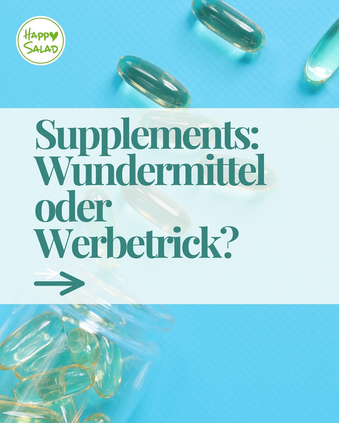 💊 Aktuell wird in den sozialen Medien für die neuesten Supplement-Trends geworben – häufig mit großen Versprechungen. Doch wie viel Gesundheit steckt wirklich dahinter? Swipe nach rechts, um mehr zu erfahren.
BE HAPPY & STAY HEALTHY 💚
#GesundeErnährung #Salatdressing #happysalad #healthy #gesund #stayhealthy
Quelle: ,,Mehr Gesundheit durch Mikronährstoffe? Was Studien zeigen – und Fachleute raten.“, LaVita. 04.09.2025