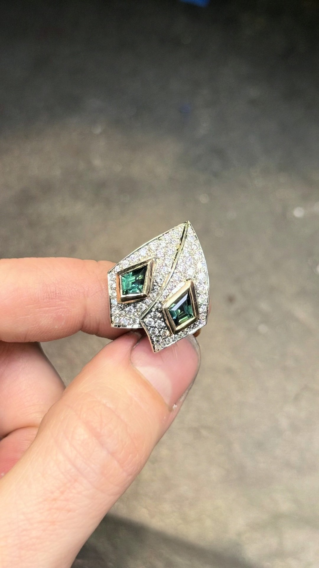 Finalist in the 2025 JAA Australasian Jewellery Awards, our own Clare van Rossen's piece 'Eclipse'...Go behind the scenes in this short video and to vote in the people's choice awards visit the link in our bio.
“These earrings began as an exploration of contrast — geometry and softness, light and shadow, stillness and movement. I was drawn to the idea of an eclipse: that fleeting moment of perfect alignment, when opposites meet and something new emerges. Rose gold sets a warm, luminous foundation, while tourmaline, garnet, pink sapphire and parti sapphire bring together unexpected tones in quiet tension. Diamonds offer a point of clarity — a still centre.
The making pushed me in ways I hadn’t expected — technically demanding, with forms that refused to come easily. It asked for precision, for patience, and for a willingness to learn as I went. But in that, it became something more than just a design — a process of growth, and a reminder that harmony often lives just beyond the edge of difficulty.”
#JAAawards #jewellerycompetition #artisanjewellery #chandelierearrings #australianjeweller #southaustralia #adelaidejeweller #martinrogersjewellery