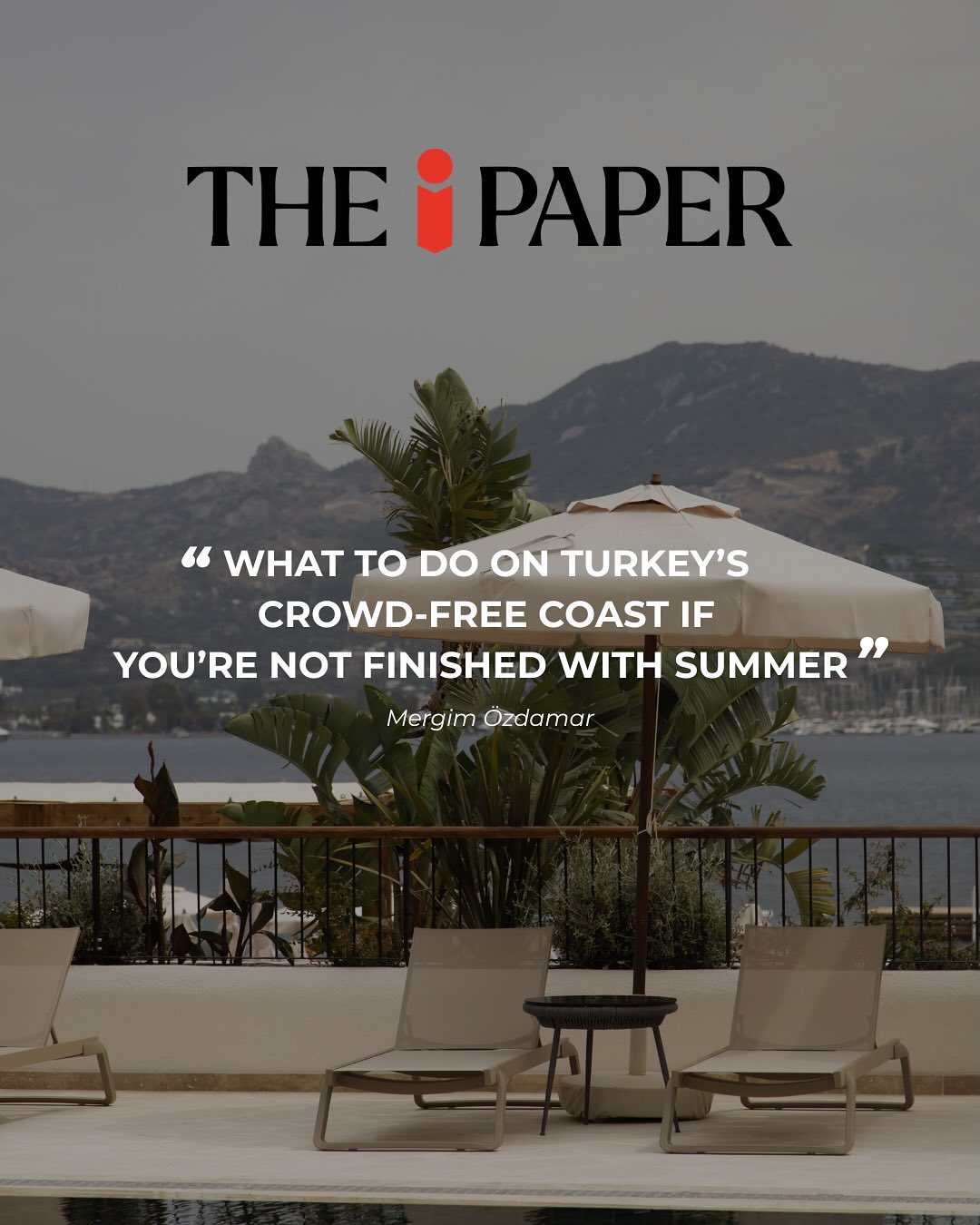 In the latest feature by @theipaper , Avantgarde Refined Yalıkavak is highlighted as one of Bodrum’s most serene escapes — where modern design, a private beach, and thoughtful hospitality come together to offer a truly refined Aegean experience.
A special thank you to @mergimozdamar for capturing the essence of our hidden corner with remarkable refinement.
#theipaper #avantgarderefined #yalikavak #bodrum