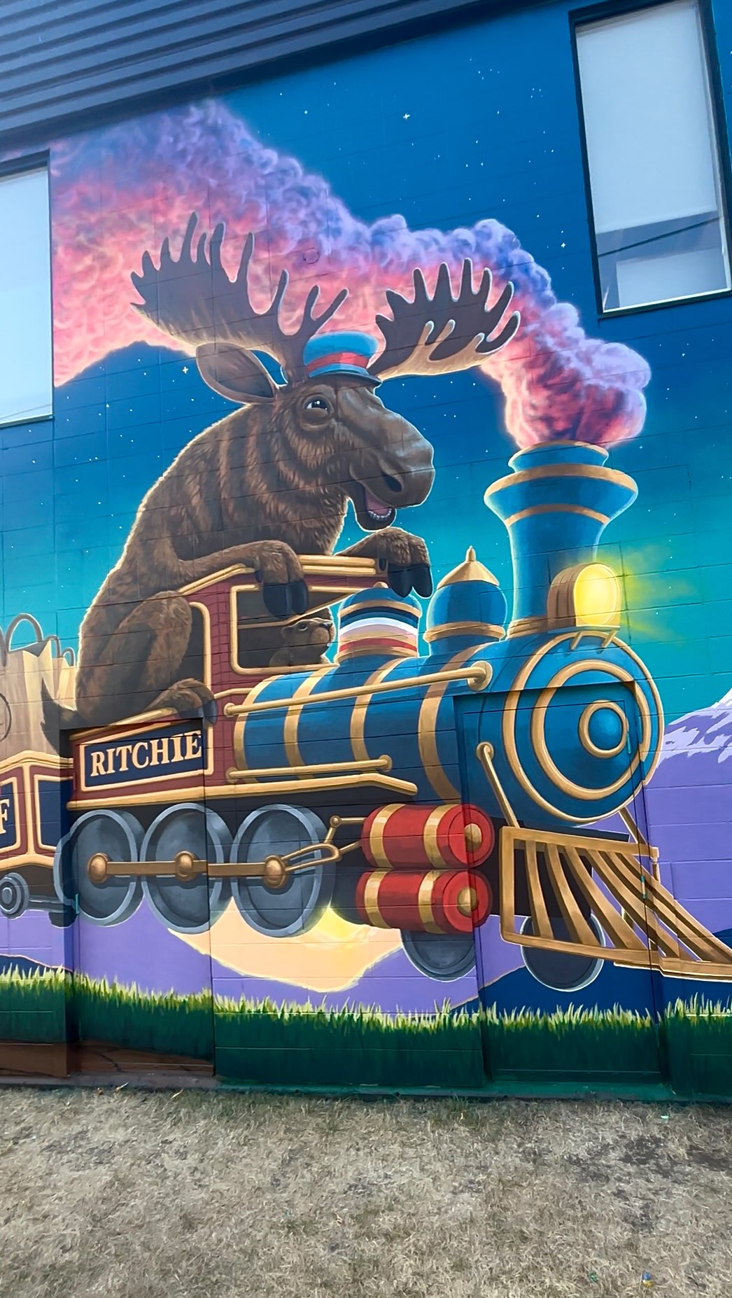 Another mural in the books! Thank you to @edmontonmuralfest for the opportunity and Geometrix Engineering and @moduncorked for trusting me with their wall. This piece was a ton of fun to create and I’m really happy with the finished piece. I met so many cool people through this process and the community was real receptive to the artwork so I hope it brings joy to the area for years to come. #yegmural #mural #muralist #muralfest #edmontonart #ritchie #oldstrathcona