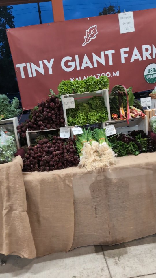 Good morning, #Kalamazoo! It's a great day for a market and we're stocked up with great veggies for you to take home!