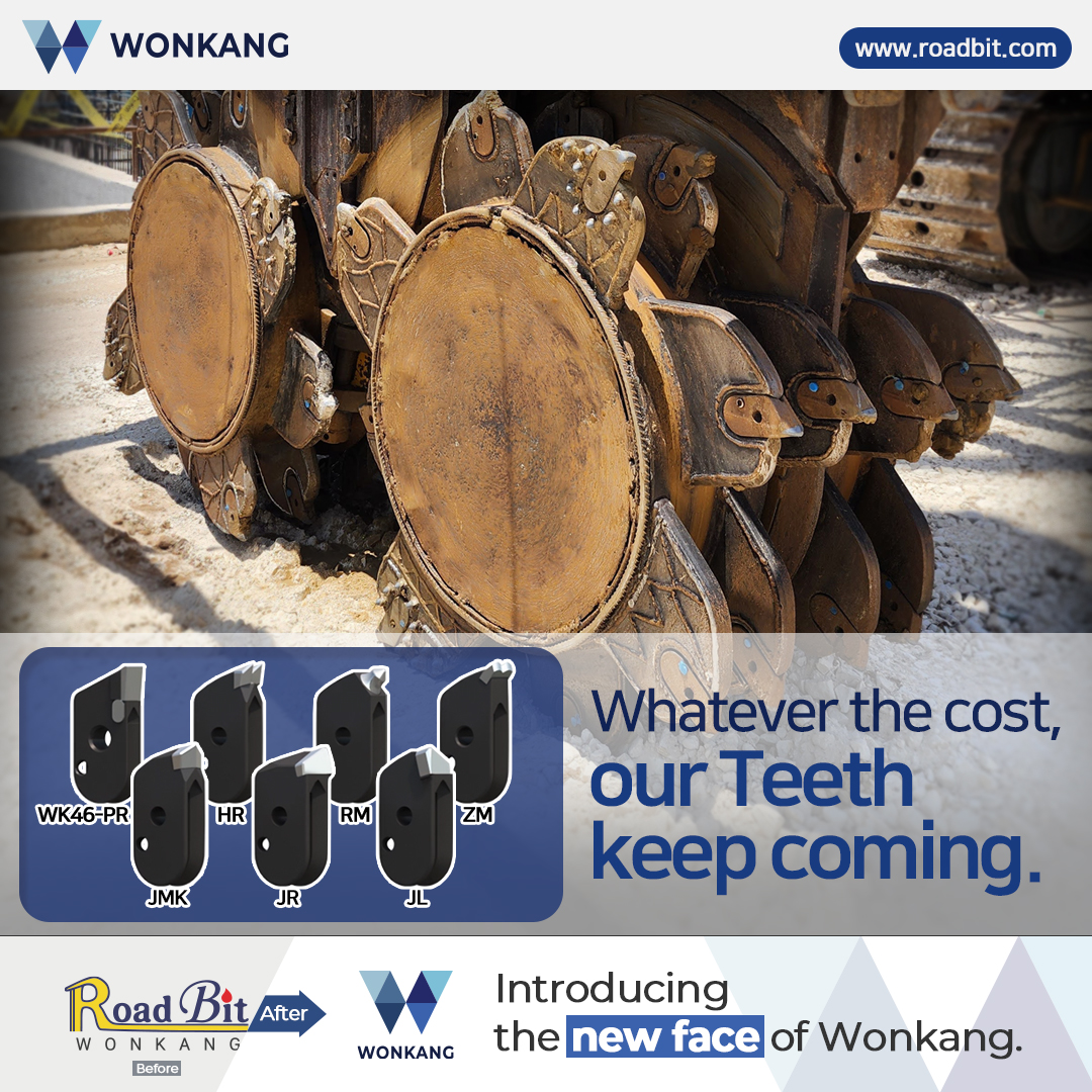 Whatever the cost, our Teeth keep coming.
www.roadbit.com
#Diaphragmwall #Slurrywall #trenchcutter #BC30 #BC32 #BC35 #BC40 #cutterteeth #gearbox #mudpump #korea #wonkang #roadbit #cuttingwheel #BCF10 #BCF9 #spareparts #Mechanicalseals #Damper #Gearing #Complete #Assembly #roadheader #pick #tunneling #1500mm #bearing
