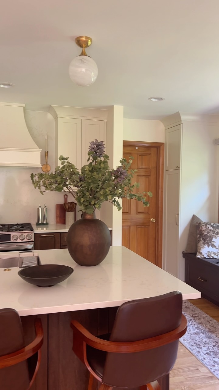 Let me show you the potential of your space!
A True story of The Lightwell Kitchen:
It started with the client wanting to change the color of their existing cabinets… and the rest is history now..
Now not only they have a beautiful kitchen, but also a functional space that improved their lifestyle tremendously.
So what did we do exactly:
Removed the wall between the kitchen / living room to have more natural light into the space.
Changed the layout of the kitchen and made the range wall a focal point with an island facing the outdoor so they get to enjoy the view while doing dishes.
With that their problem with the fridge sticking out and being in their walk way is not an issue anymore.
Added a bench which allowed their grandchildren to be around them all the time. (client told me kids are enjoying their new spot so fun now)
Moved the living room where the dining room used to be and now they get to enjoy a quiet time away from the noise.
Painted their fireplace/ Extended the wood floor and made the dining room part of the kitchen. Now they get to host more beautiful family events and be all in the heart of the Home.
Well at the end.. The new kitchen design addressed all their problems and allowed them to enjoy their life beautifully! And I got a huge hug which is the best reward ever for a Designer.
#dianarizkodesign
#kitchenremodel #kitchenbeforeandafter #designstories #kitchenrenovation