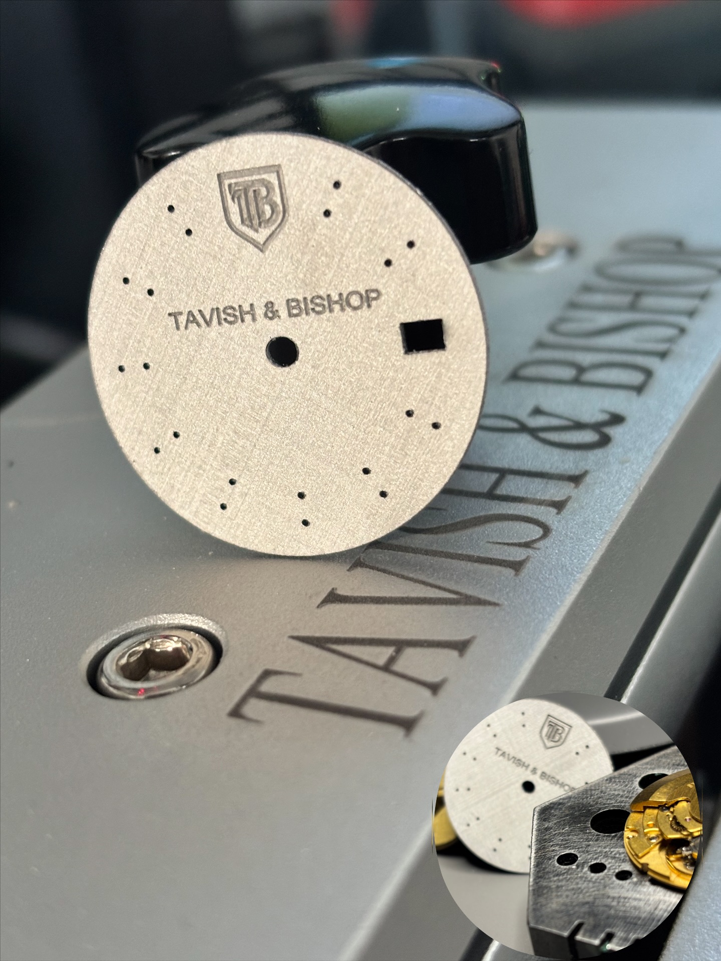 Brushed aluminum in its raw form — clean, minimal, and ready to be shaped into something timeless. Define Your Time™.