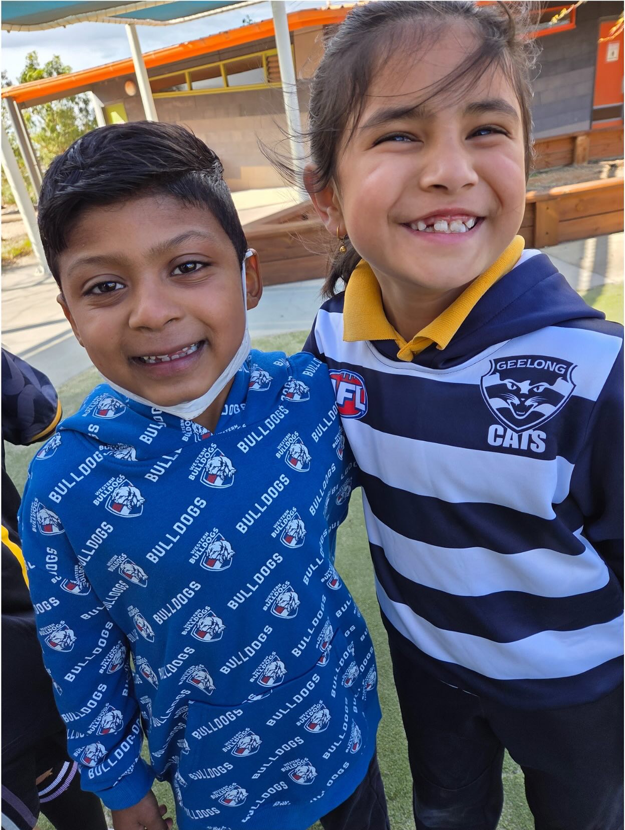 Yesterday was Footy Fun Day at St Clare’s! 🏈⚽️ Children were invited to come to school dressed in their favourite football, rugby or soccer team colours and even though the crazy wind meant a slight change in plans, the children were able to participate in a number of footy themed activities! Thanks to Jordan for his organisation. It was a brilliant way to finish a busy term 💙💛
Thank you to all families who donated a block of chocolate to support the upcoming St James Parish Fete 🍫