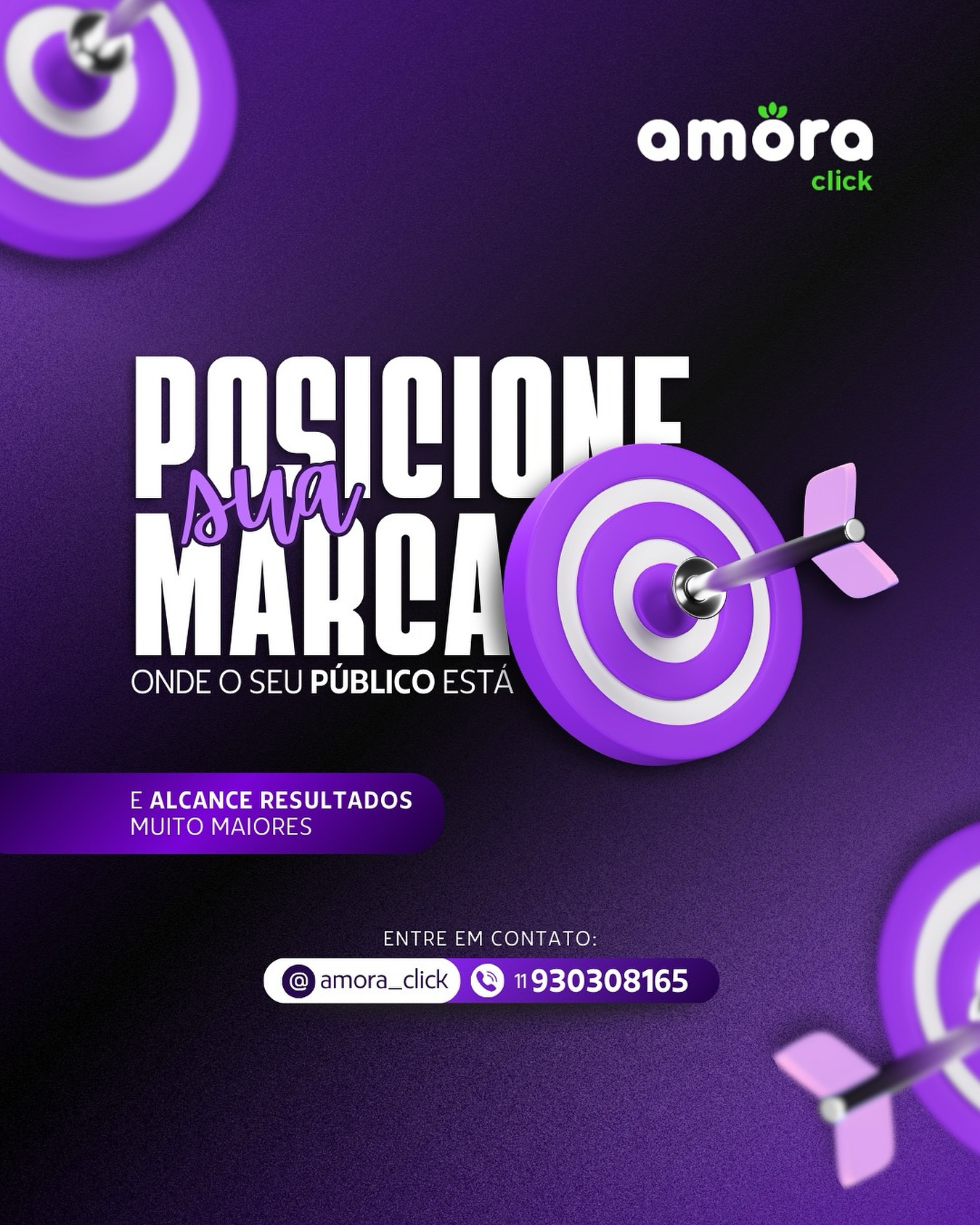 O celular está nas mãos de todos, em todos os lugares. É ali que seu público busca informação, inspiração e decide o que vai consumir.
Se a sua marca não está bem posicionada no digital, ela simplesmente deixa de existir para quem importa.
Com a estratégia certa, você transforma atenção em conexão e conexão em resultados reais.
#PosicionamentoDigital #MarketingEstratégico #GestãoDeMídias #ResultadosOnline #AmoraClick