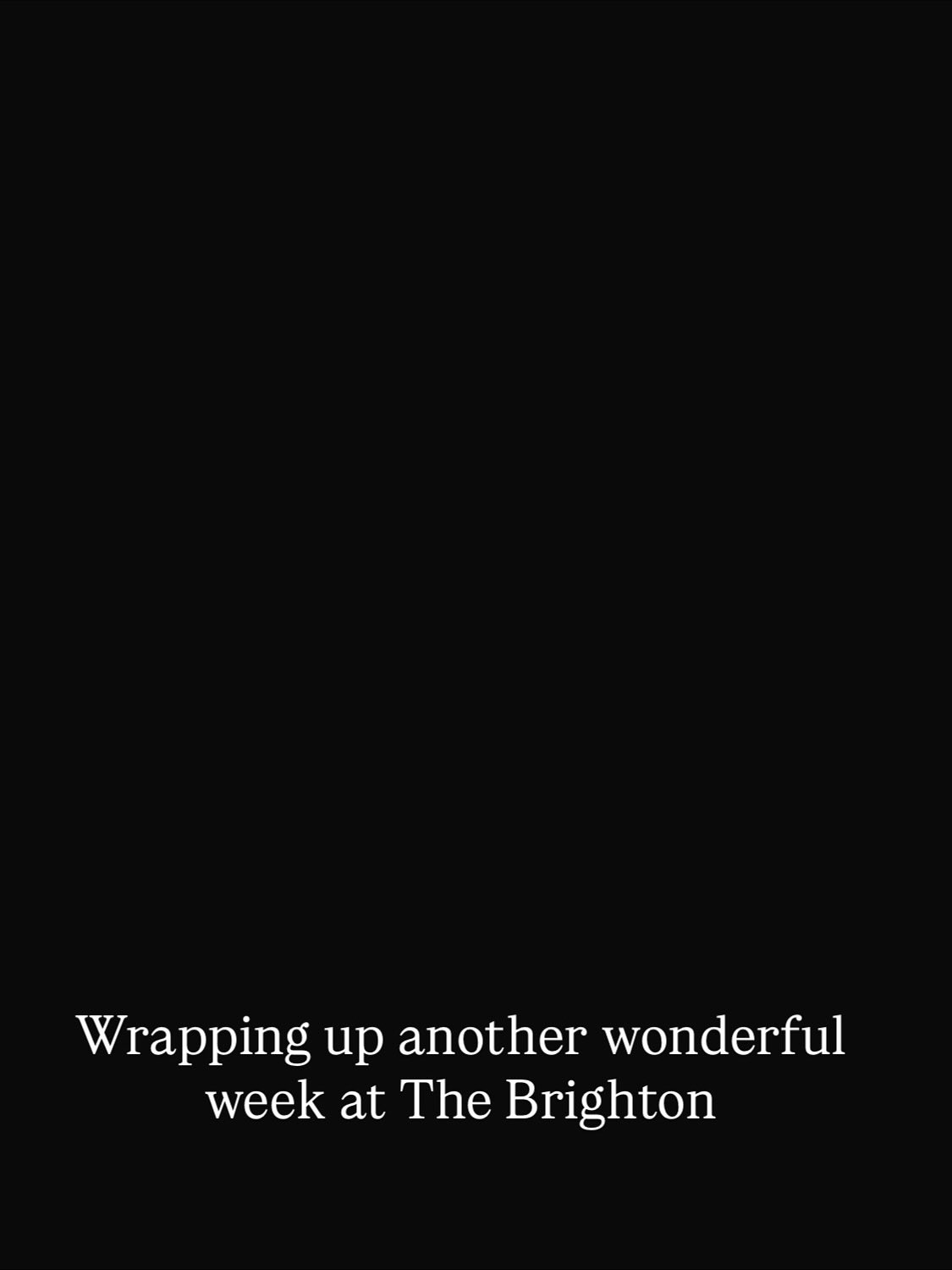 Wrapping up another beautiful week at The Brighton
A heartfelt thank you to all of my guests who visited the salon — it’s always such a privilege to care for your hair and share this space with you.
Your continued support means so much, and I look forward to welcoming you back soon.
Off to dinner with friends, enjoy your weekend.
— Michael