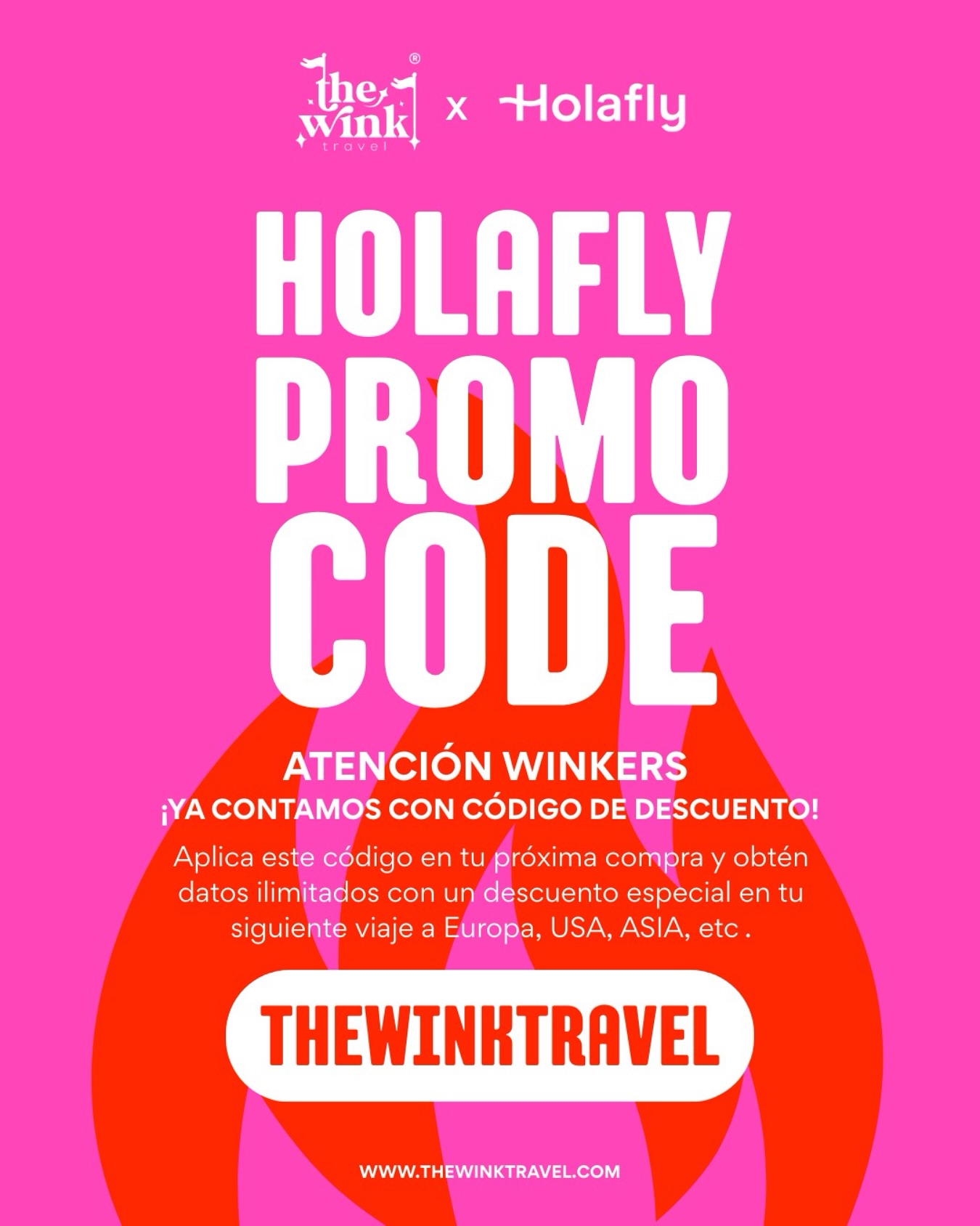 ⚡💥 PROMO CODE WINKERS⚡💥
🌍✨ ¡Tu aventura en el extranjero ahora viene con descuento!
Obtén un eSIM con datos ilimitados en USA, Europa, Asia y muchos destinos más para estar siempre conectado en tu viaje 🙌
Aplica el código THEWINKTRAVEL en Holafly al hacer checkout y tendrás tu descuento asegurado.
No importa si eres viajero frecuente o solo sueñas con la próxima escapada… el deal aplica para todos. 🚀
Accede aquí y obtén tu eSIM con descuento: holafly.sjv.io/o4aExn