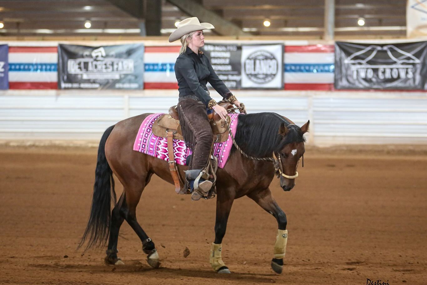 So proud of our young lady for making huge progress in her Reined Cow Horse Competition last weekend in PA!