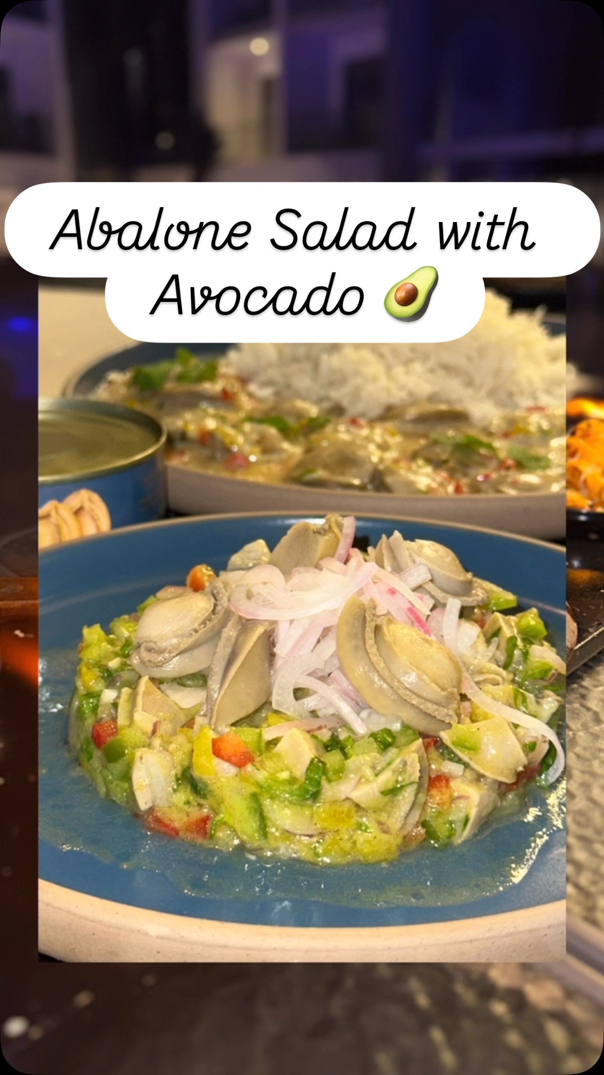 سلطة 🥗 صفيلح بالاڤوكادو 😍 تخيّل الفوائد الغذائية اللي في هالوجبه كيف بتكون 😋
Abalone Salad with Avocado
#صفيلح #اكسبلور_فولو