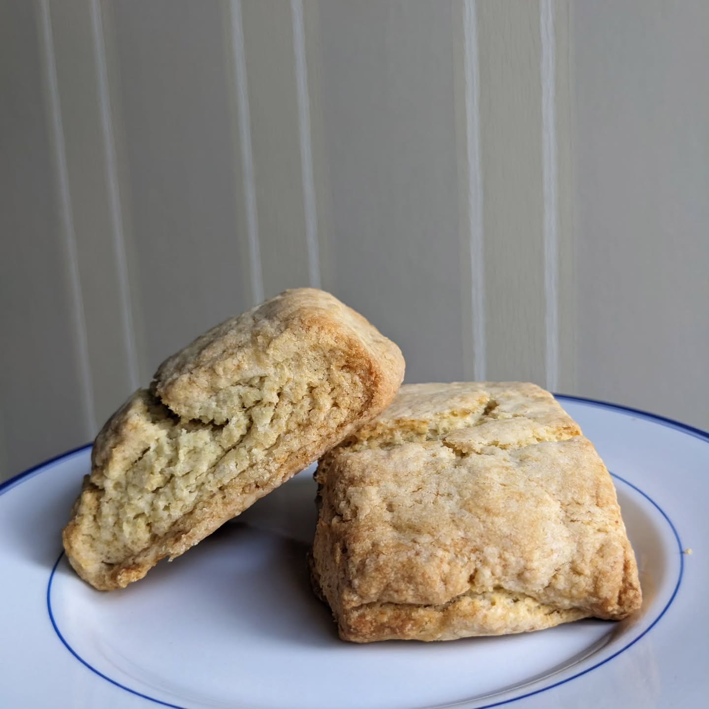 Buttermilk Biscuit
少し温めてhoney, dark mapleと
Saladやメイン料理と
Soupと
プレーンがいちばん
冷凍しておけるのもありがたい◎
#nothinhfancystyle #北比良 #americansweets