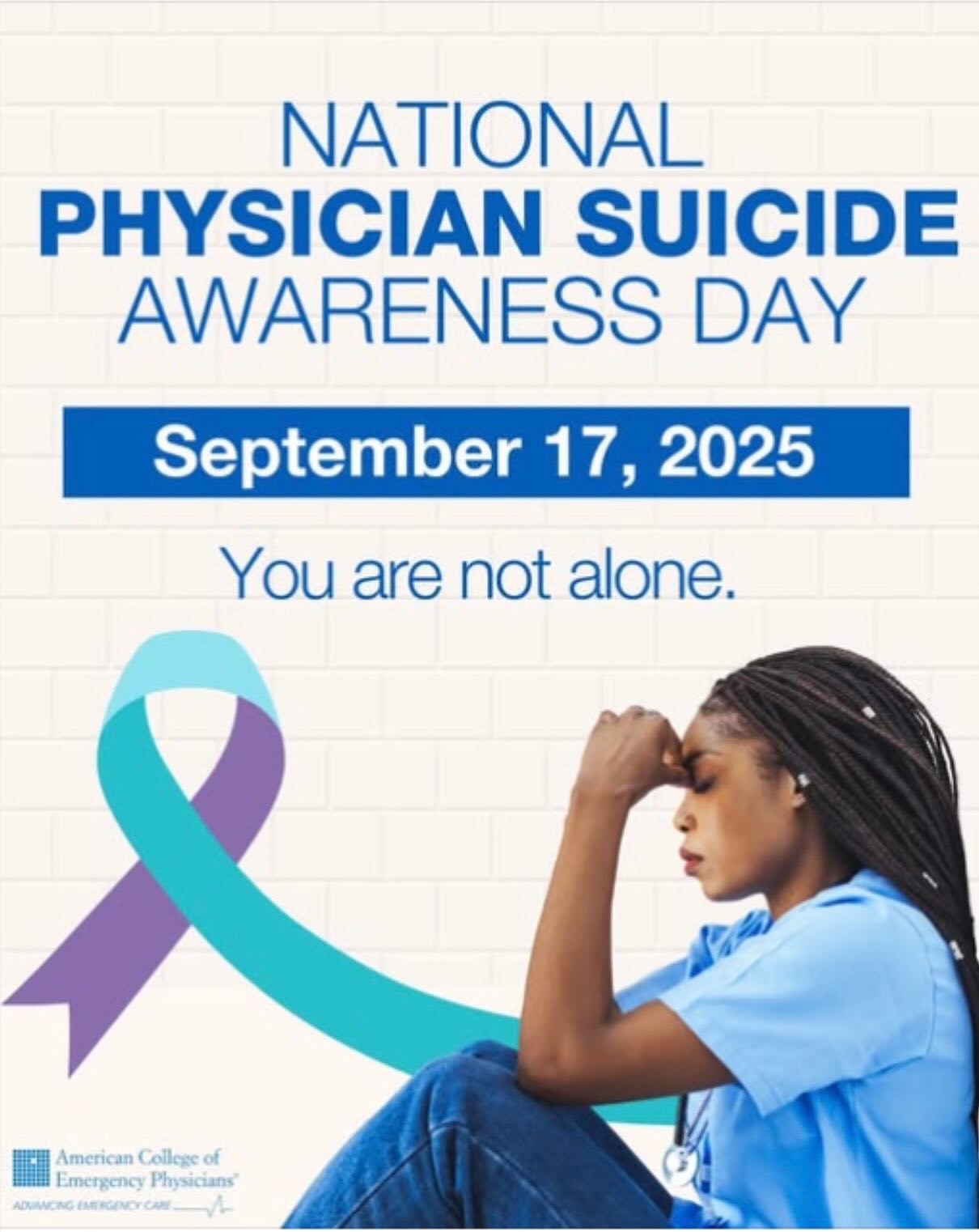 💙 September 17th is National Physician Suicide Awareness Day.
Behind every white coat is a human being who deserves care, compassion, and support. Physicians carry the weight of saving lives, but far too often, they suffer in silence.
This day is not just about awareness—it’s about action. It’s about reminding every physician: you are not alone.
Let’s break the stigma, prioritize mental health, and create a culture where reaching out for help is seen as strength—not weakness.
Link in bio to purchase tickets to LIFE’s fall gala.
#livinginfulfilledenlightenment
#LIFEsavers
#SOS
#StopOurStigma
#FallGala2025
#SupportOurHeroes
#HeroesMentalHealth
#SaveOurHeroes
#FirstResponderWellness
#HealthcareHeroSupport
#MentalHealthMatters
#BeyondTheFrontLines
#MakeADifference
