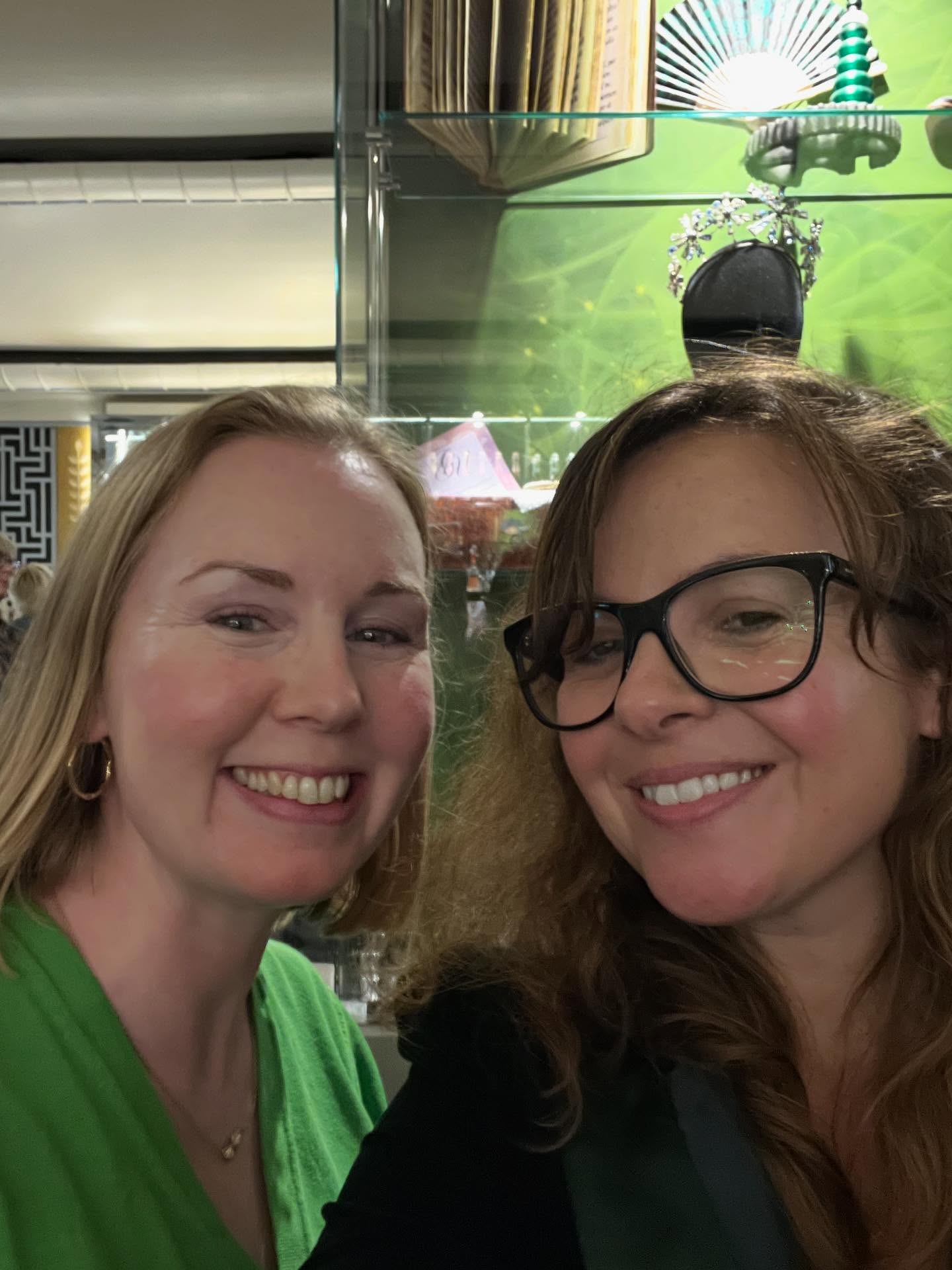 We accidentally dressed on brand for our matinee of Wicked- it was so good! Absolutely stuffed with bangers. With @jemmamcd