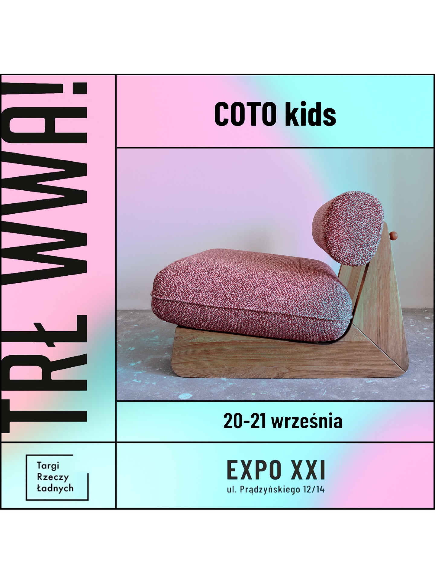 ✨ Już jutro startuje warszawska edycja Targów Rzeczy Ładnych! ✨ @targirzeczyladnych
20-21 września , EXPO XXI
Będziemy tam i nie możemy się doczekać, żeby Was spotkać 💛
📍 Znajdziecie nas na stanowisku nr 163 - koniecznie wpadnijcie, pokażemy Wam nasze nowości!
Żeby łatwiej było się odnaleźć, wrzucamy Wam mapę targów oraz listę wszystkich wystawców 🗺️👀
Do zobaczenia jutro na TRŁ - wpadajcie, bo będzie pięknie! 🌿
#targirzeczyładnych #warszawa #coto #cotokids #mebledrewniane #meblezduszą #mebledladzieci #expoxxi #expoxxiwarszawa