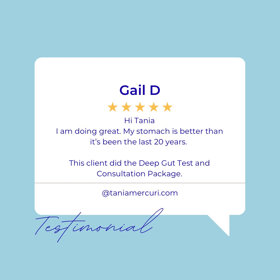 ⨠Client Win Spotlight āØ
āHi Tania, I am doing great. My stomach is better than itās been the last 20 years.ā š
This client invested in the Deep Gut Test + Consultation packageāand the results speak for themselves. By uncovering what was really going on inside, we were able to make targeted nutrition and lifestyle changes that finally brought relief after decades of discomfort.
š Are you ready for a change?
š Want to feel better in your body?
š Remember: test, donāt guess.
Your gut holds the key to your digestion, energy, mood, and so much more. Letās get to the root cause so you can start thriving again.
š² DM me āTESTā to learn more or book your free discovery call today.
#GutHealth #DigestiveHealth #BeatTheBloat #MidlifeHealth #PerimenopauseSupport #MenopauseRelief #TestDontGuess #GutHealingJourney #HolisticNutrition #WomensWellness #BloatFree #EnergyForLife #HormoneHealth #NutritionForWomen #HealthyGutHappyLife #DeepGutTest #GutReset #WellnessOver40 #ConfidentInYourBody