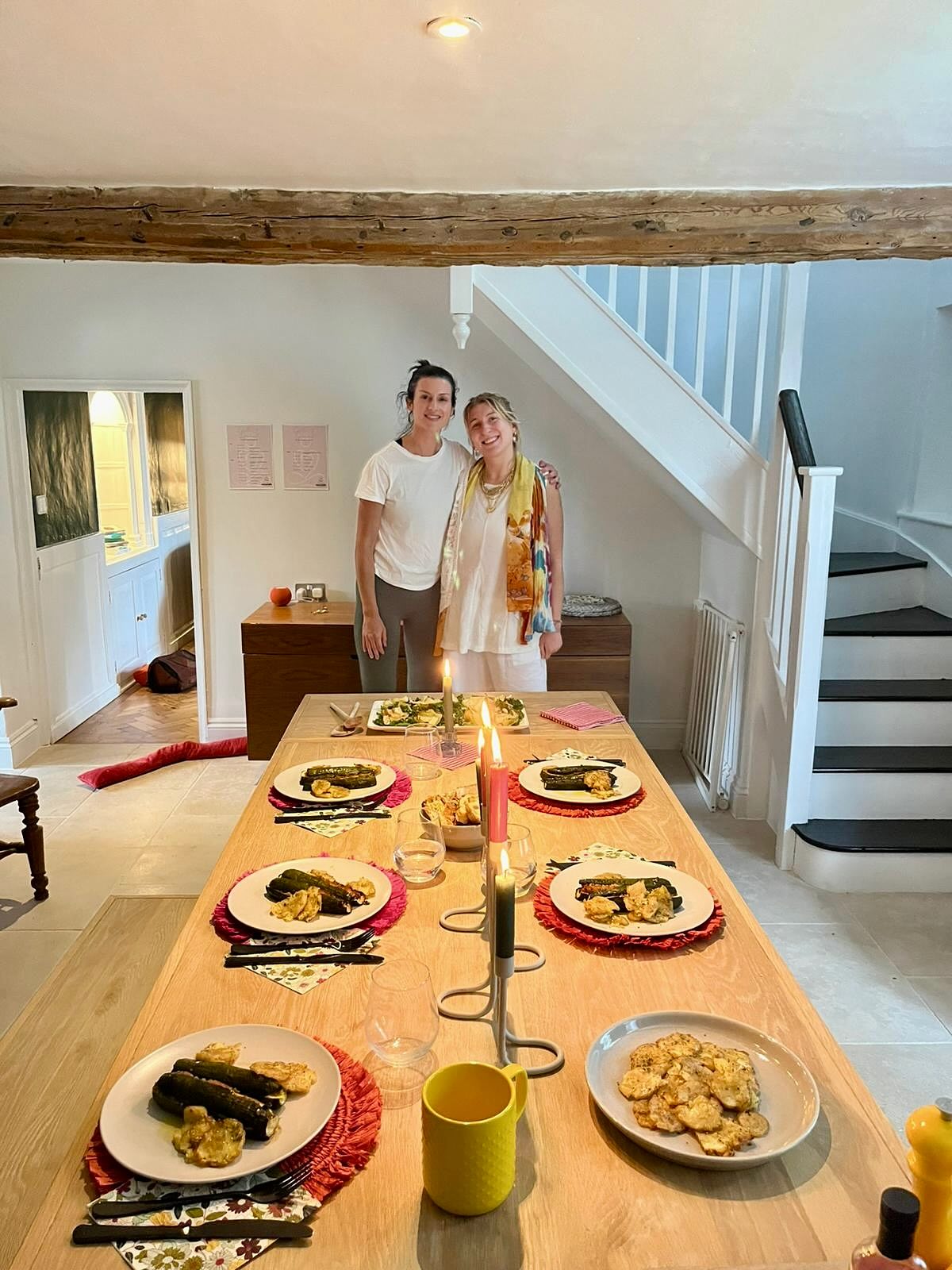 And here’s to our fabulous chef, @foodarttales, who I only met properly for the first time a week ago. I’m so grateful you trusted this process and joined us for our Gather & Ground retreat. You are such a calm and beautiful soul who truly emanates goodness.
Your culinary skills are absolutely top-level, and watching you work in the kitchen was such a joy. From homemade delicious vegan breakfasts to yummy vegan lunches, baked afternoon snacks, and the most delicious vegan dinners and desserts, every single dish was outstanding. Each meal was created with such care, thought, and love. We were all so impressed by your flavours, creativity, and beautiful presentation.
Thank you for making this retreat so special and for bringing your soul into the food. I can’t wait to work with you again.
THANK YOU, TINA!
#RetreatFood #NourishingEats #SoulfulCooking #FoodWithLove #PlantBasedRetreat #EatWithJoy #GatherAndGround #RetreatLife #WellnessRetreat #YogaRetreat #NourishToFlourish #GroundedLiving #RetreatMagic