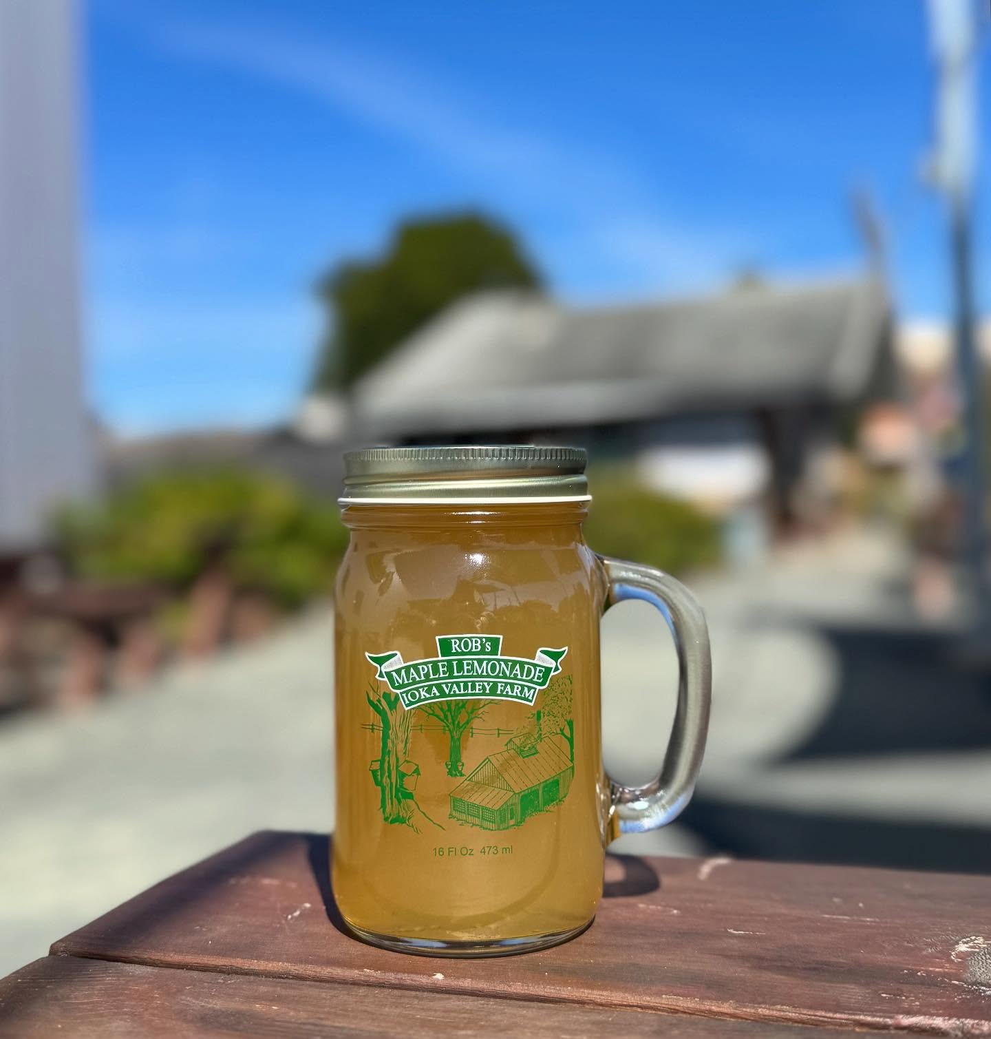 Maple + lemonade + blue skies = pure perfection 🌞🍋🍁 Sip local from Ioka Valley Farm
