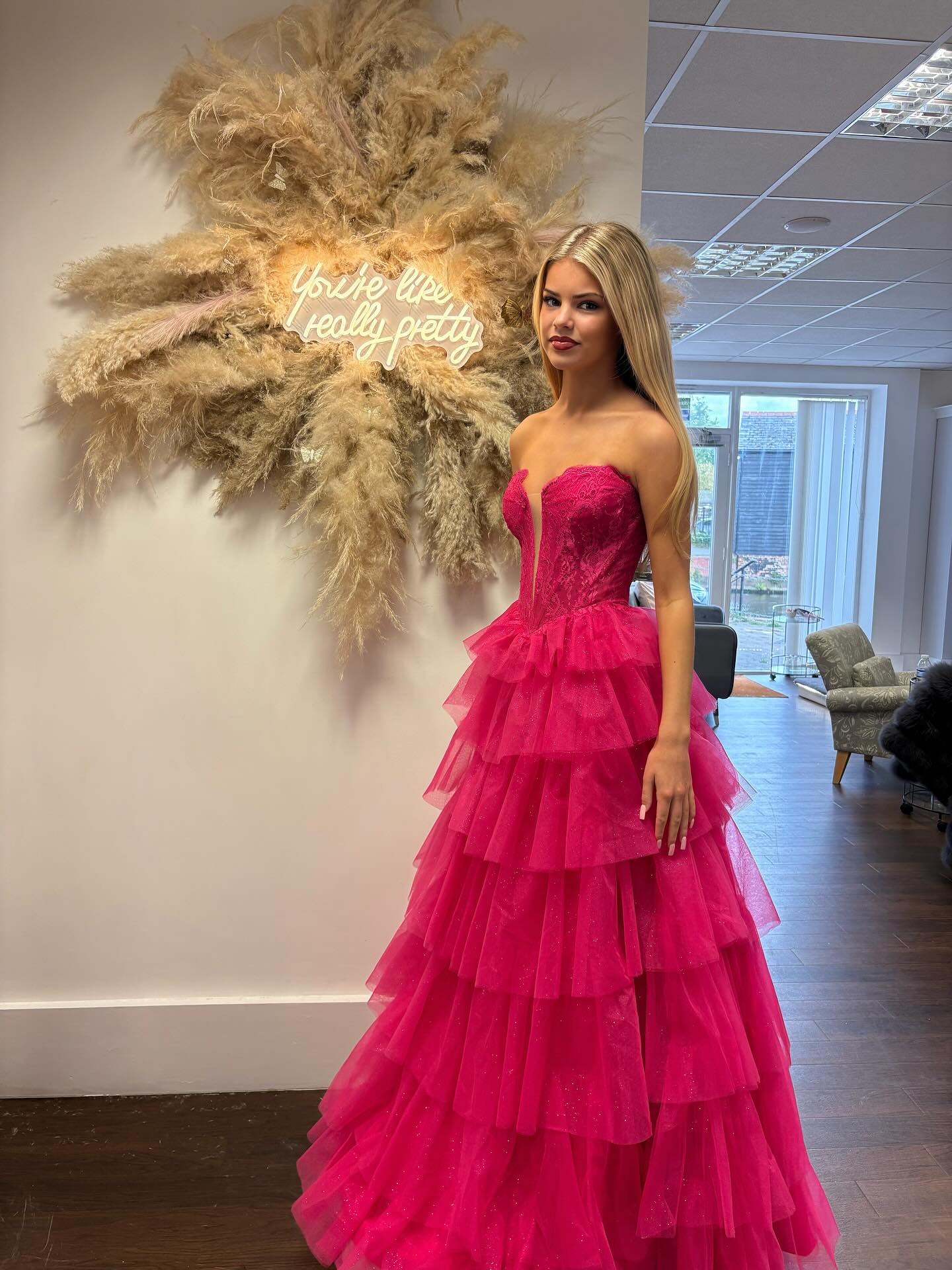 WHO’S HERE TO MAKE A STATEMENT 🙋🏼♀️
Whether it’s colour or style - we are fully stocked on the most gorgeous statement pieces this year for those girls who want their prom dress reveal to be pinned to everyone’s Pinterest boards! 📍
Ready to experience Prom 2026?
Schedule in your 1:1 appointment with our staff team now, we are ready for you!