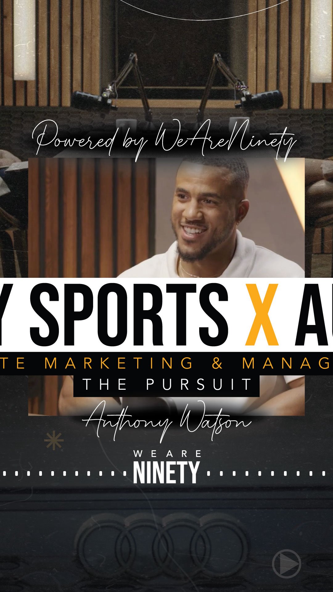 Anthony Watson x Audi & Sky Sports - Powered by WeAreNinety
Anthony joined Kelly Cates on The Pursuit, to reflect on a career including World Cup finals, to injury comebacks, as he opens up about the moments that shaped him on and off the pitch.
A campaign led by Sky Media UK and brought to life with athlete marketing & management expertise from WeAreNinety.
client: @skysports & @audiuk
production: @skysports
athlete marketing: @weareninety
athlete: @anthonywatson
athlete agent: @wasserman (@bennyharris)
#AnthonyWatson | #AthleteMarketing | #ThePursuit |#Rugby | #Audi