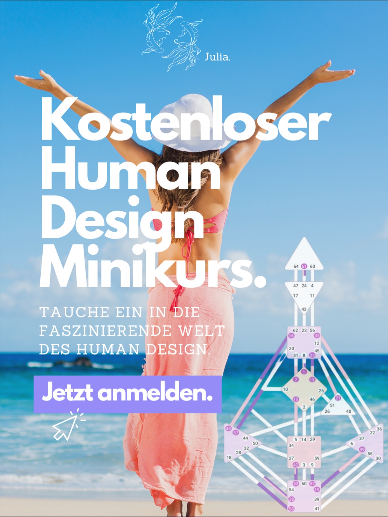 ✨ Du interessierst dich für Human Design und willst endlich verstehen, was wirklich in dir steckt?
Dann bist du hier genau richtig!
🌿 Erfahre, wie du mit deinem einzigartigen Chart mehr Klarheit, Leichtigkeit und Selbstvertrauen in dein Leben bringst.
👉 Melde dich jetzt an und tauche ein in die faszinierende Welt des Human Design – entdecke dein wahres Potenzial und starte deine Reise zu mehr Erfüllung. Den Anmeldelink findest du in der BIO oder kommentiere mit Minikurs und ich schicke dir den Link zu!
#humandesign #humadesignkurs #humandesignlernen #humandesignlernenundverstehen #entdeckedeinpotential #werbinich #erfüllungfinden
