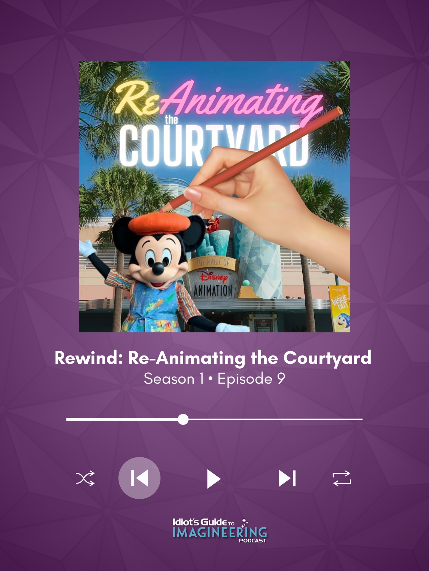 ⏪This week, it’s Jenny’s pick for a Rewind: Season 1, Episode 9, Re-Animating the Courtyard.
Back in 2023, Jenny and Amanda imagined bringing Animation Courtyard at Disney’s Hollywood Studios back to life with playful experiences, surprises, and a celebration of Disney animation’s legacy. Now Disney is giving the space a fresh chapter of its own, making this rewind feel especially timely.
🎧 Now streaming wherever you listen to podcasts!