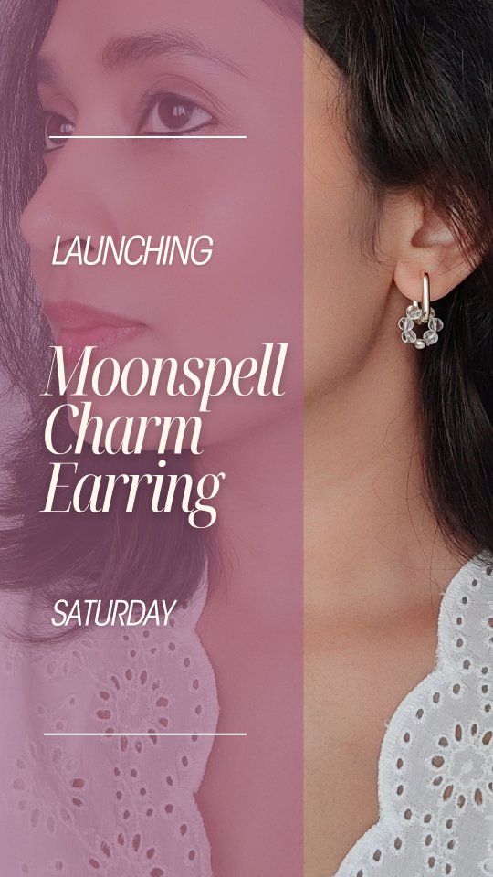 MOONSPELL CHARM EARRING launching this Saturday.
A collection of gemstone charm earrings that are minimal modern and chic.
Who said spiritual jewelry has to be basic and simple.
Here is me introducing spiritual jewelry that's not only filled with high vibe energy and intention but also designed to suit your style and personality.
Wear it as everyday jewellery pairing it with formal wear or casual wear or wear it on festive occasions. It suits every event and adds a pop of color and energy to your outfit.
Stay tuned.