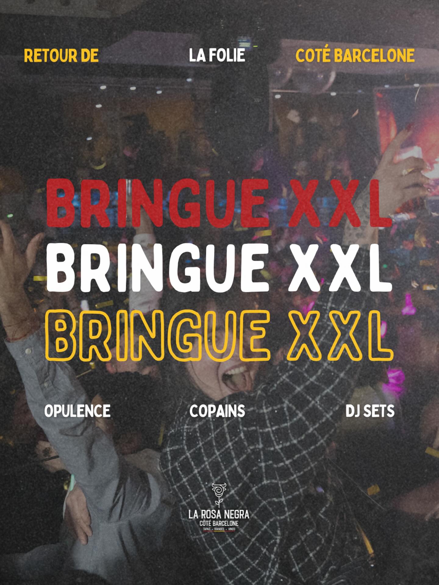 🔥 BRINGUE XXL – Côté Barcelone 🔥
Chaque week-end, on pousse les murs pour encore plus de folie : des DJ sets, des copains, de l’opulence et surtout… de la bringue sans penser au lendemain 💃🕺
👉 Ici, c’est la bringue façon Rosa Negra avec la crème des bringueurs… prêts à vivre la nuit comme jamais ?
#BringueXXL #LaRosaNegra #restauranttoulouse #cuisinebodega #weekendterrasse #SoiréeToulouse #FiestaToulouse #DJSet #AmbianceEspagnole #TapasEtFolie #toulousebynight #calientevibes #bringuetoulouse