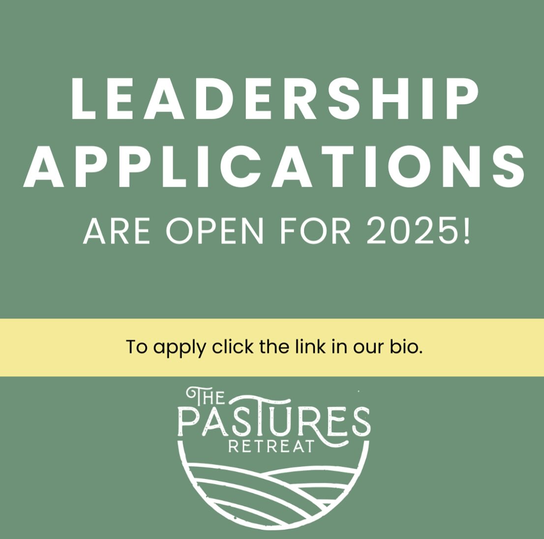 🚨APPLY FOR LEADERSHIP WHILE ITS STILL OPEN🚨
Even if you aren’t completely sure yet and have questions, applying and sitting down for an interview is a clarifying time for both you and our staff to get the right people in the right seats!
These are some great starter roles if you want to grow in your leadership development, are already a leader but want to continue in it, or you just want to learn more about serving while pursuing Christ first!
Please DM us if you have any questions.
