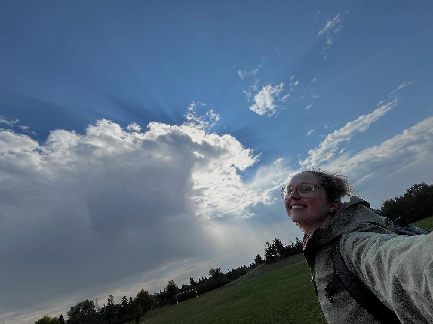 I feel more at home, more myself under the sky.