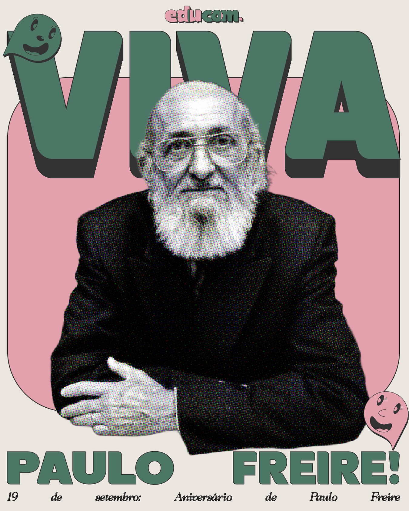 Há 105 anos, nascia em Pernambuco um brasileiro que se tornou símbolo de cidadania, educação, comunicação, dignidade e esperança.
Todos os dias, Paulo Freire inspira o Educom.ufu. Afinal, aprendemos a sonhar com ele.
VIVA PAULO FREIRE! - 19 de setembro: Aniversário do Professor Paulo Freire.
#paulofreire #educomufu #sosefazjunto