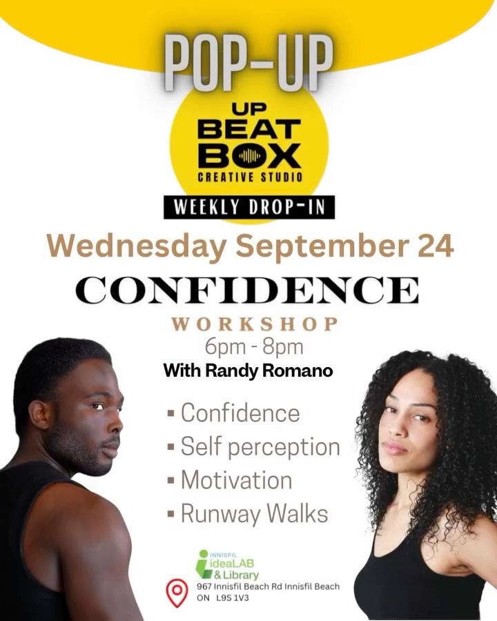 This Wednesday Sep.24th 6pm to 8pm at @innisfilidealab !
Join us for an empowering Confidence Building Workshop designed to prepare participants for the upcoming Afro Fusion Fashion Show 2026 and to foster personal growth!
** Please Register. Link in Bio**
This workshop is for those in the BIPOC community wanting to be a bit more confident and is also ideal for aspiring models, fashion enthusiasts, and anyone looking to enhance their confidence in personal and professional settings. Whether you are preparing for the Afro Fusion Fashion Show 2026 or simply seeking personal growth, this workshop is for you!
Workshop Highlights:
Self-Discovery Activities: Engage in exercises that promote self-awareness and help you recognize your strengths.
Public Speaking Training: Learn effective communication skills to express yourself confidently on and off the runway.
Body Language Techniques: Understand the power of non-verbal communication and how to use it to your advantage.
Fashion Show Preparation: Specific guidance on how to walk, pose, and present yourself with confidence in the Afro Fusion Fashion Show.
Group Discussions: Share experiences and insights with fellow participants to build a supportive community.
Expert Guidance: Receive tips and advice from Randy Romano with experience in fashion and personal development.