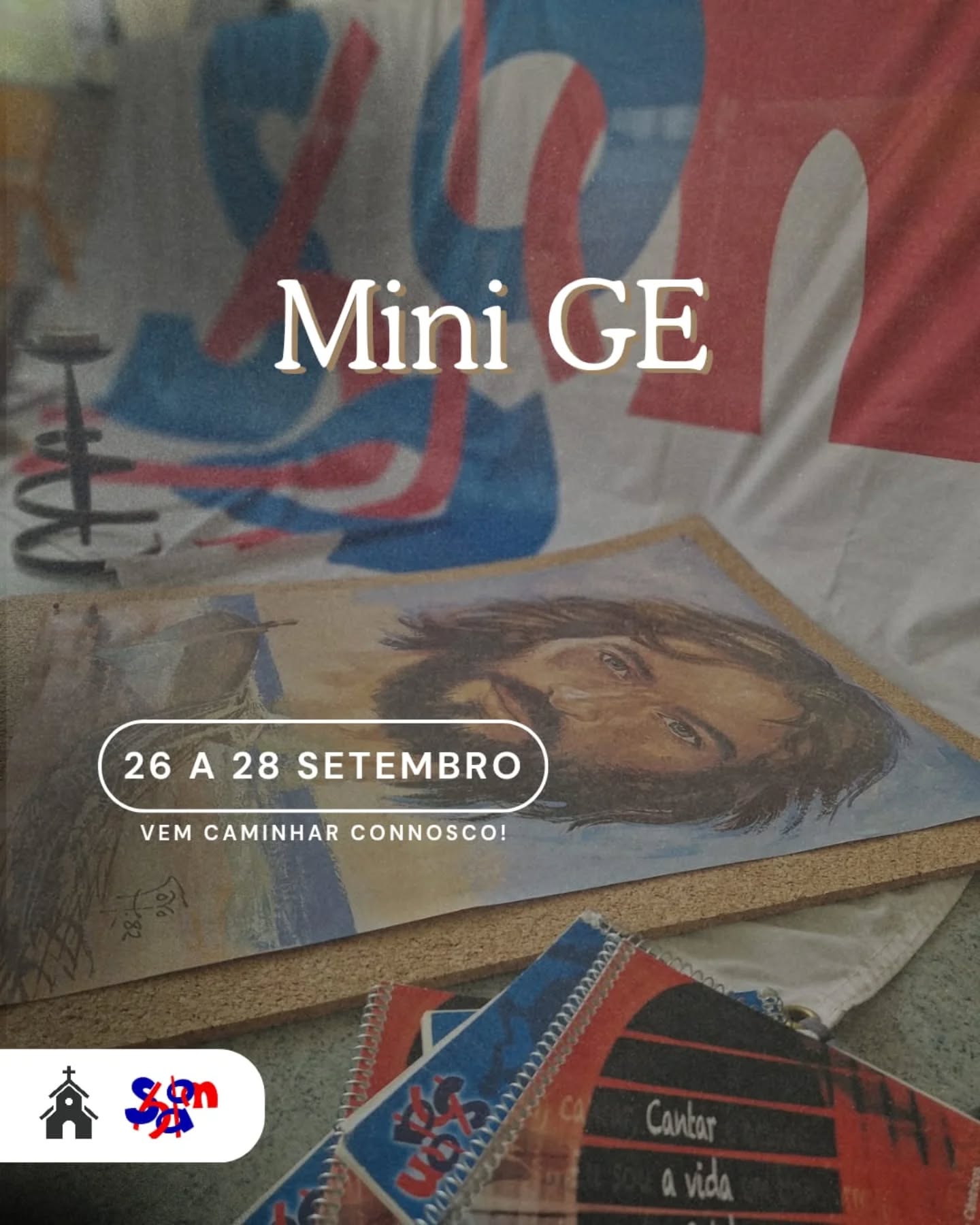 Shalom Amigos!
Após o Grande Encontro, no fim-de-semana de 26 a 28 de Setembro, realizar-se-á o Mini-GE em Braga.
Junta-te a nós nesta experiência.
Prometemos ser incrível.
Abraço em Cristo Jovem ❤💙