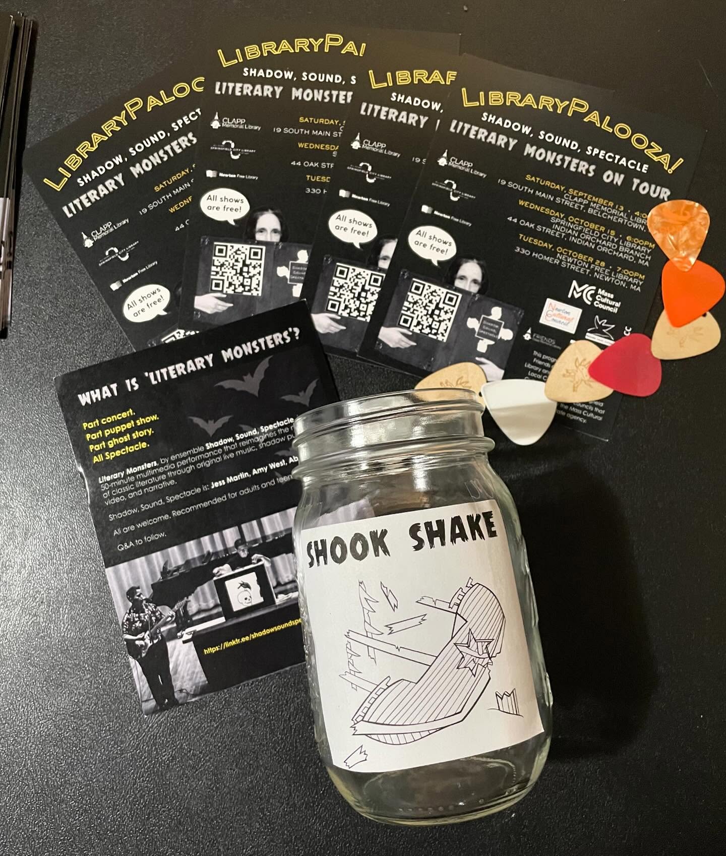 The audience has spoken! Thanks to everyone who came out to @wistariahurst last night for our premiere of Headless, the music video and the audition of three new songs for Shadow, Sound, Spectacle to puppify next!
There was a tiebreaker involved, but the amazing volunteers at the museum jumped on Shook Shake as the winner!
Did you miss us? No worries, friends and friends-yet-to-meet, LibraryPalooza will pick up on October 15 @spfldmasslib at the Indian Orchard branch. Join us!
As always shout out to @holyokelocalculturalcouncil for your support.
& happy fall y’all!
@ajwpuppets @abee.jpeg.mp4 @exploreholyoke @haunted_new_england
#puppetry #puppets #hauntednewengland #literarymonsters #shadowsoundspectacle #westernmass #lgbtqmusic