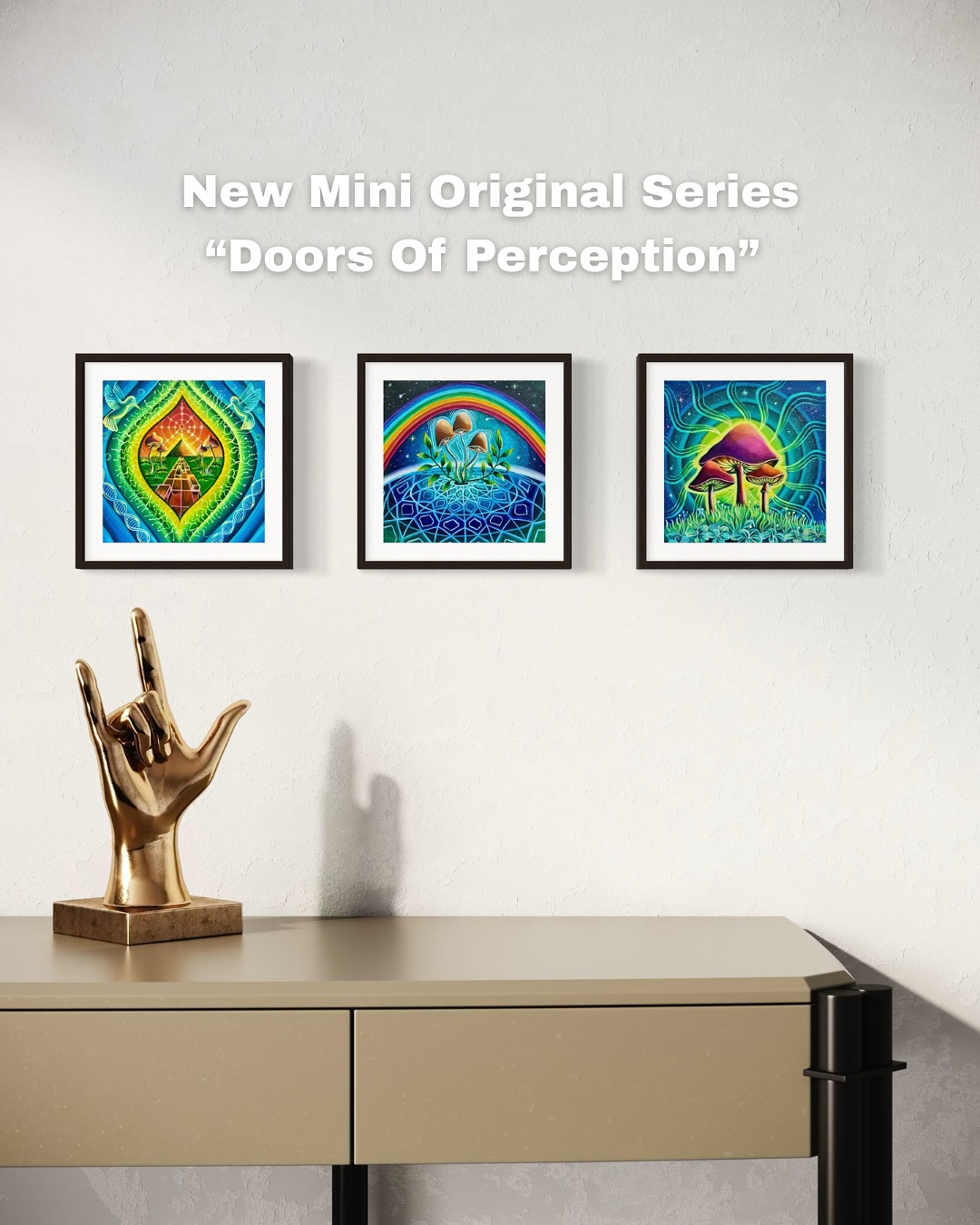 I’ve shared many times that my art is an expression of my being — my experiences, my way of seeing life — and it often touches on themes still considered taboo. ✨
This mini collection was born to spark curiosity and bring awareness to the healing power of mushrooms. 🍄
Beneath the soil, mushrooms form vast underground mycelial networks — the “wood wide web.” 🛜 They connect tree roots, allowing forests to share nutrients, exchange information, and even warn of danger. A forest is not just trees, but a deeply connected community — held together by fungi. 🍄🌱
And this is just one tiny example of the intelligence and healing power of mushrooms.
Beyond the forest floor, we’re not even talking yet about ceremonial mushrooms — psilocybin — which have been shown to rewire neural pathways in the brain and bring profound transformation in such a short time. 🌌
So often, we humans feel separated from nature… forgetting that WE ARE NATURE. 🌎
May this collection serve as a reminder to reconnect, to remember our place in this greater web of life.
✨ If you feel connected with any of these mini canvases, you can find them through the link in my bio. 🌙🍄