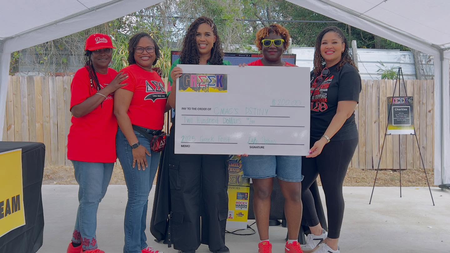 🎉 The Columbus Metropolitan Alumnae Chapter (CMAC) proudly participated in Believe Greek Accessories 3rd Annual Greek Fest! Congratulations to CMAC’s DSTiny Family Feud Team who won $200 to be donated to a shelter for survivors of domestic violence👏🏾❤️ Thank you Believe Greek Accessories for your investment in the community. We look forward to future partnerships with entrepreneurs and organizations. #CMACimpact
#DSTinyTeam #GreekFest2025 #SRDST #DST1913 #socialaction
