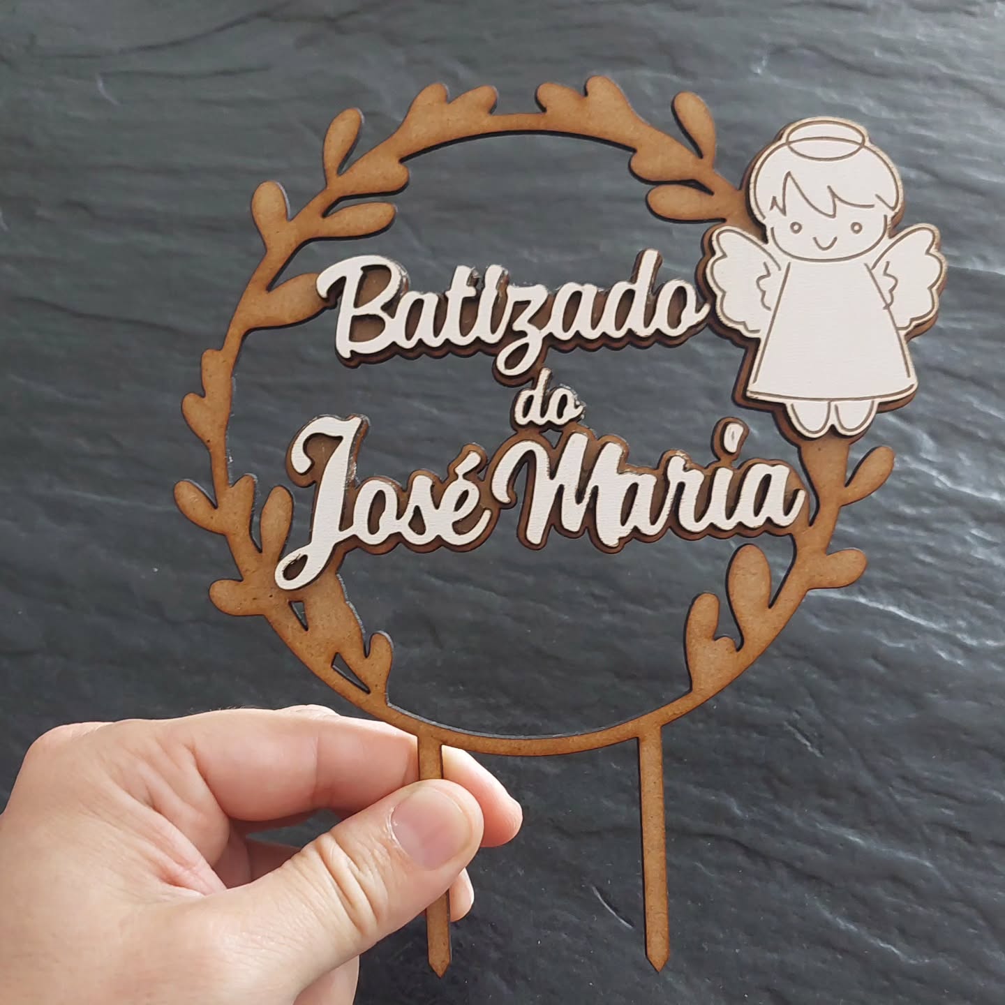 Topos bolo batizado