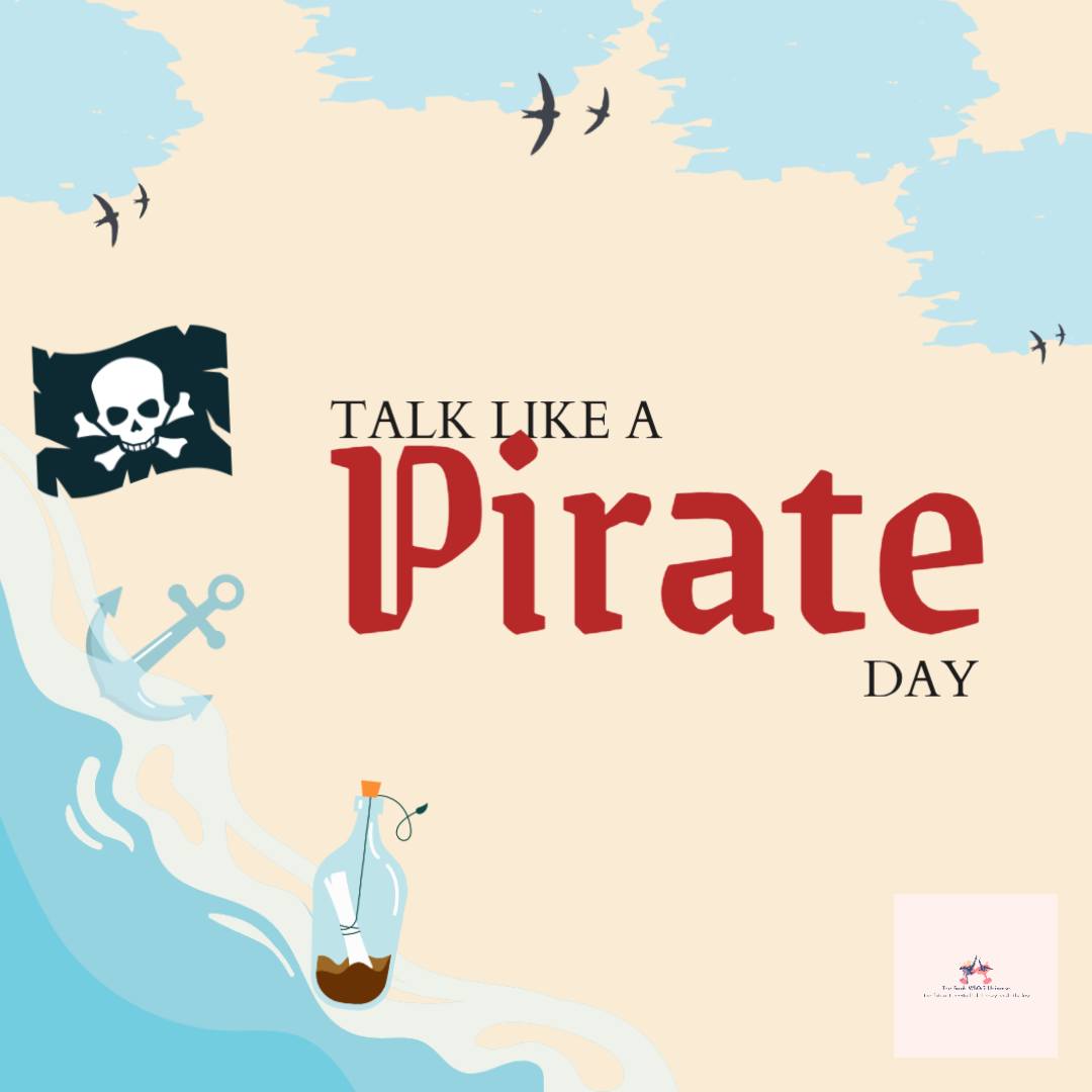"Arrr mateys! It be International Talk Like a Pirate Day! Let's hoist the Jolly Roger and have some swashbuckling fun with our pirate lingo! Savvy? ⚓️🦜 #TalkLikeAPirateDay #PirateLife #AhoyMatey #WalkThePlank" #BookWh0r3