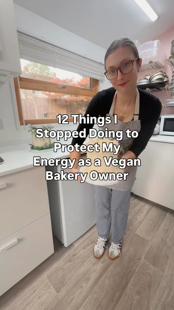 ๐ฑ๐ฉท๐ฑ๐ฉท 12 Things I Stopped Doing to Protect My Energy as a Vegan Bakery Owner ๐ฑ๐ฉท๐ฑ๐ฉท
1. I stopped apologizing for having a niche.
Not everyone understands vegan baking, and thatโs okay. The right people find me and love what I create.
2. I stopped saying yes to every custom order.
Overcommitting left me exhausted. Saying no lets me focus on what I do best.
3. I stopped comparing myself to non-vegan bakeries.
My bakery has a different mission, and staying true to it keeps me grounded and creative.
4. I stopped undervaluing my work.
Pricing my bakes fairly honors the time, skill, and care I put into each one.
5. I stopped working the same schedule as most people.
I push hard for 9โ10 months, then I take time off to travel and recharge. That rhythm keeps me inspired and prevents burnout.
6. I stopped hiding my personality.
Whether Iโm emailing customers, chatting at pop-ups, or handing over an order, I show up as my unapologetic, authentic self.
7. I stopped putting my mental health last.
Protecting my mind is non-negotiable. Rest, boundaries, and joy are just as important as the flour, sugar, and ovens.
8. I stopped trying to be everything for everyone.
I stay authentic, create bespoke bakes, and really listen to each customer. And if what they want isnโt my specialty, I happily recommend someone else.
9. I stopped baking things I donโt enjoy making.
If it doesnโt bring me happiness, it doesnโt go on my menu. Passion is part of the recipe.
10. I stopped letting customer criticism ruin my day.
Not every bake will be for everyone. I focus on the feedback that encourages me instead of the few that donโt.
11. I stopped ignoring my creativity.
Trying out new flavors and ideas keeps my bakery exciting for me and for my customers.
12. I stopped forgetting to celebrate small wins.
Every sold-out batch, every happy message, every milestone deserves a pause to smile and be proud.