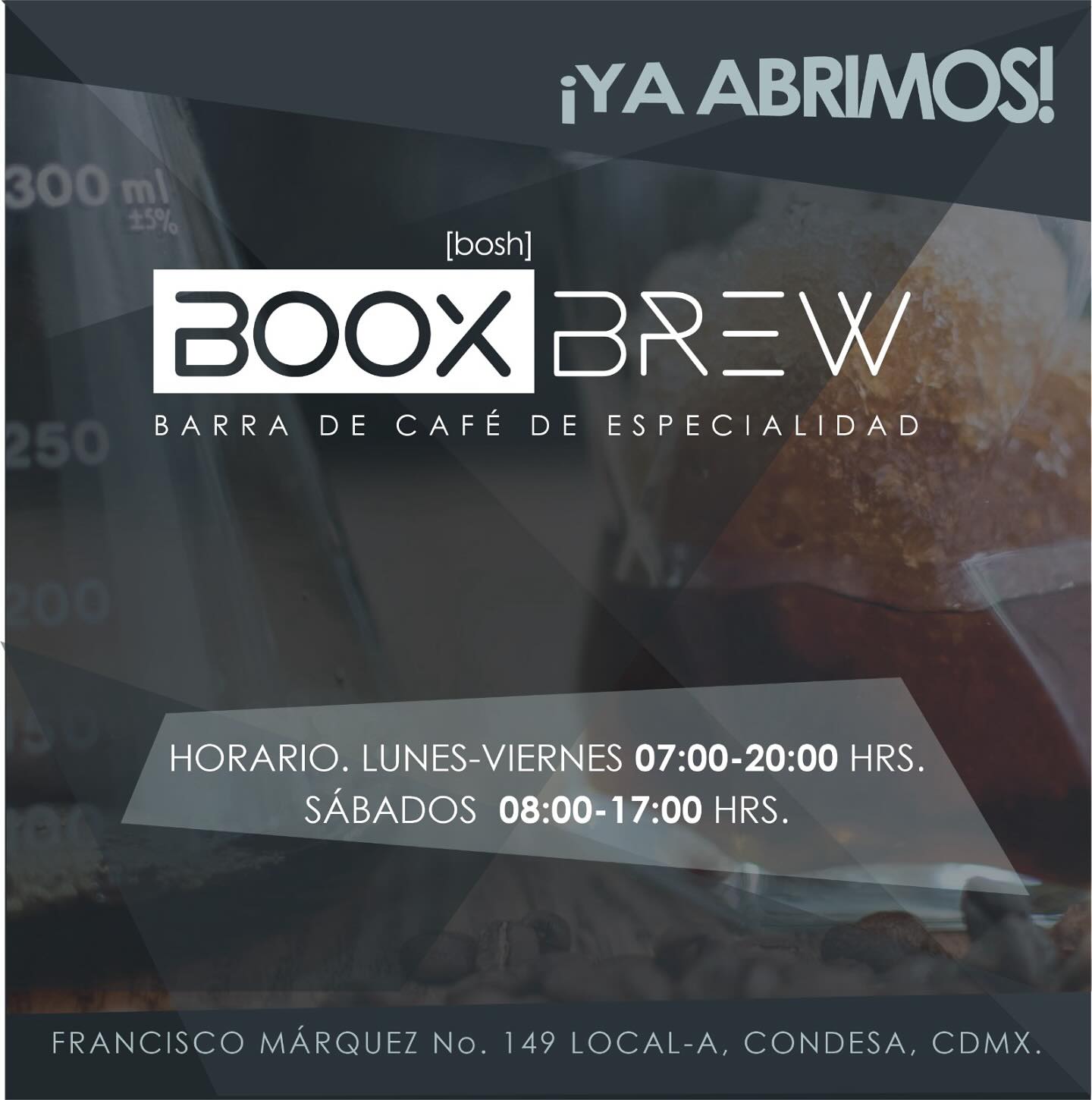 Ya estamos abiertos y felices de recibirte, estamos en la colonia condesa en la calle de Francisco Márquez 149.
Nuestra barra está en @thegallerycondesa hotel y galería de arte @idewodesign_art , te va a encantar también su propuesta que complementa el descanso con el arte, a esto le sumas nuestro café y tu estancia será perfecta.
#café #condesa #barradecafe