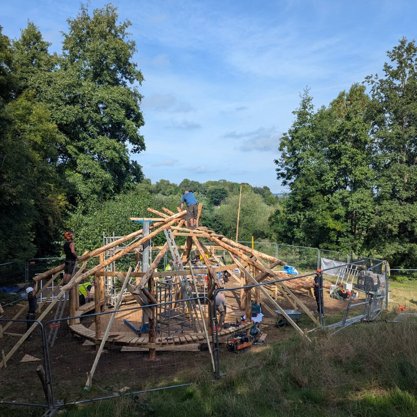 Excited to see #forestofimagination coming to life at the gorgeous Entry Hill site in Bath today. This fabulous outdoor classroom under construction will be host to my Nocturne event on the opening night next week and is one of many installations under way.
Can't wait to see this finished and full of people after dark. 🌜