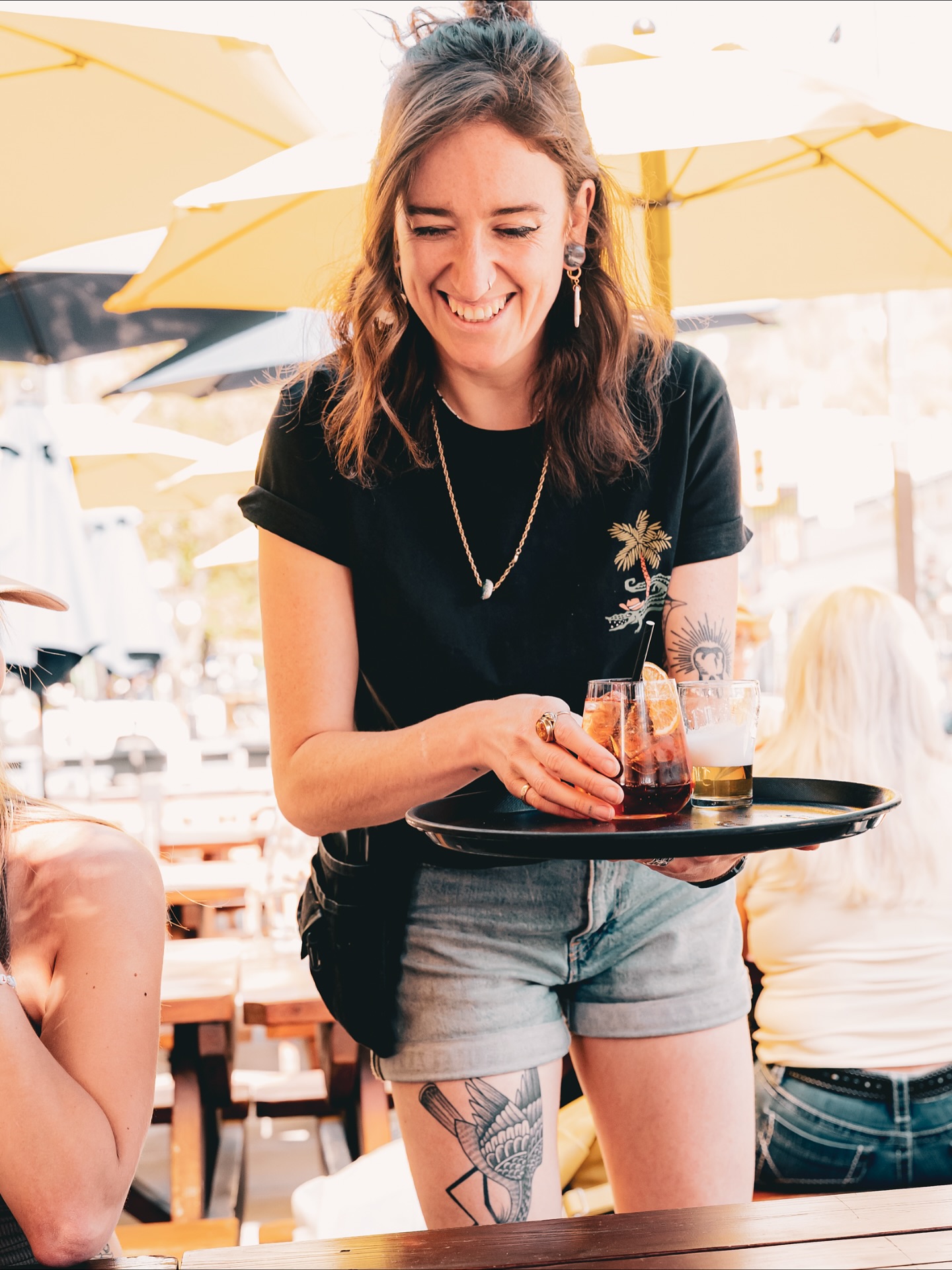 Hip Hop Brunch is on but music on the patio is off for the Harvest Fest stages on Baker today. Come on down!