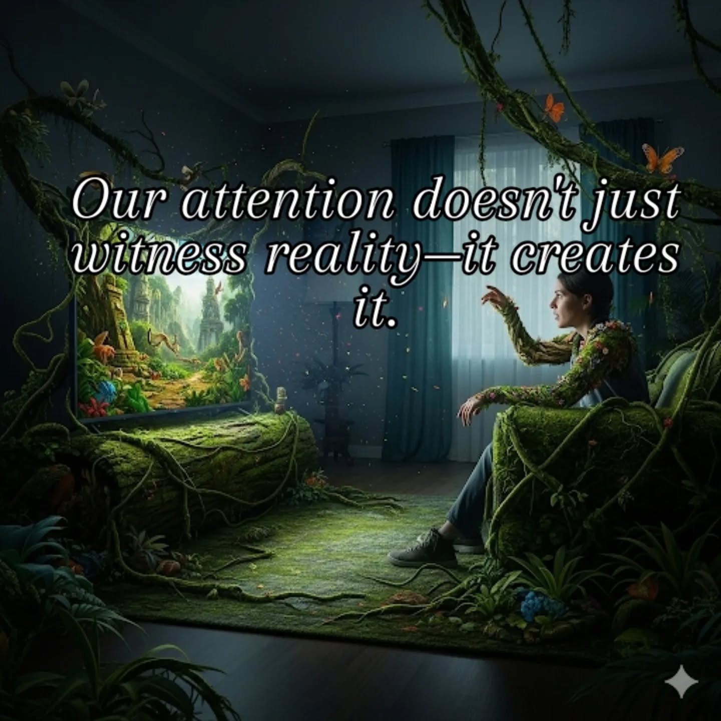 In a realm of quantum whispers and unseen truths, a captivating mystery unfolds: the observer effect. Imagine a tiny particle, not as a solid speck, but as a shimmering cloud of potential, existing everywhere and nowhere at once. It's only when a curious eye—or in the world of physics, a measurement—is cast upon it that this cloud collapses, choosing a single, definite location. The very act of watching shapes the outcome.
This isn't just a quirky behavior of subatomic particles; it's a profound peek behind the curtain of what we call reality. It suggests that our perception isn't just a passive witness but an active participant in creating the world around us. What we choose to observe, and how we choose to observe it, might be the very magic that solidifies the blurry, unformed potential of existence into tangible form.
This brings us to a fantastical, and perhaps unsettling, question: If a TV screen didn't broadcast the stark, visceral images of war, would it exist in the same way? Would its reality be as fixed and undeniable? The observer effect beckons us to consider that the televised images of conflict aren't just reporting a far-off event; they are pulling it from the realm of potential into our shared reality, making it a collective, undeniable truth for everyone who watches. It's a powerful reminder that our focus, our attention, and our collective observation might be the most potent force in the universe, shaping the very world we inhabit.
#ObserverEffect #QuantumPhysics #MagicalThinking #RealityCheck #Consciousness #PerceptionIsReality #TheObserver #MindOverMatter #QuantumLeap #CollectiveConsciousness