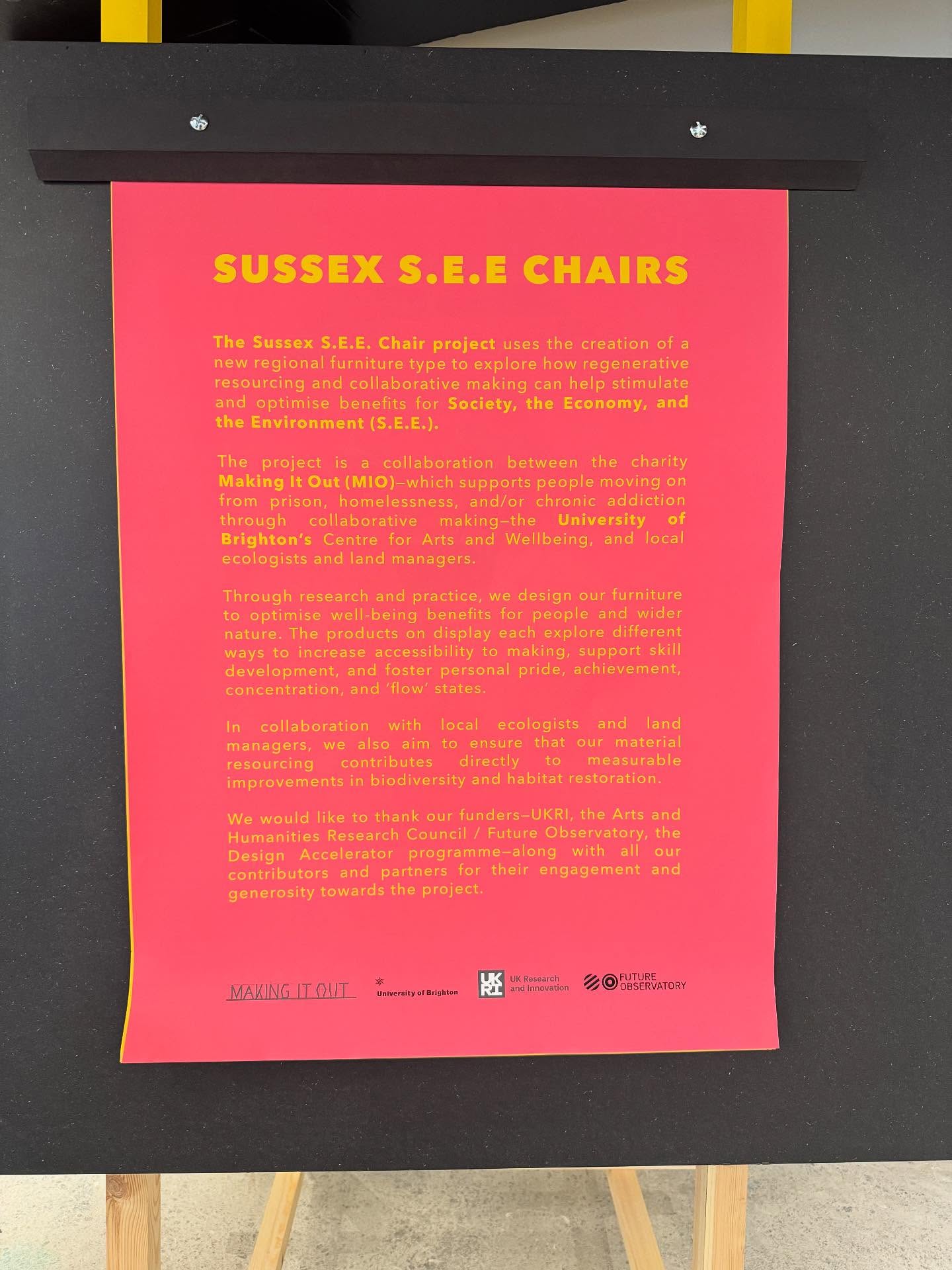 Final day up in LDN today with our chairs at @materialmatters.design as part of @l_d_f_official.
Feel free to come and have a sit down with us if you're anywhere nearby.
@nickgant_community21 @uniofbrighton
